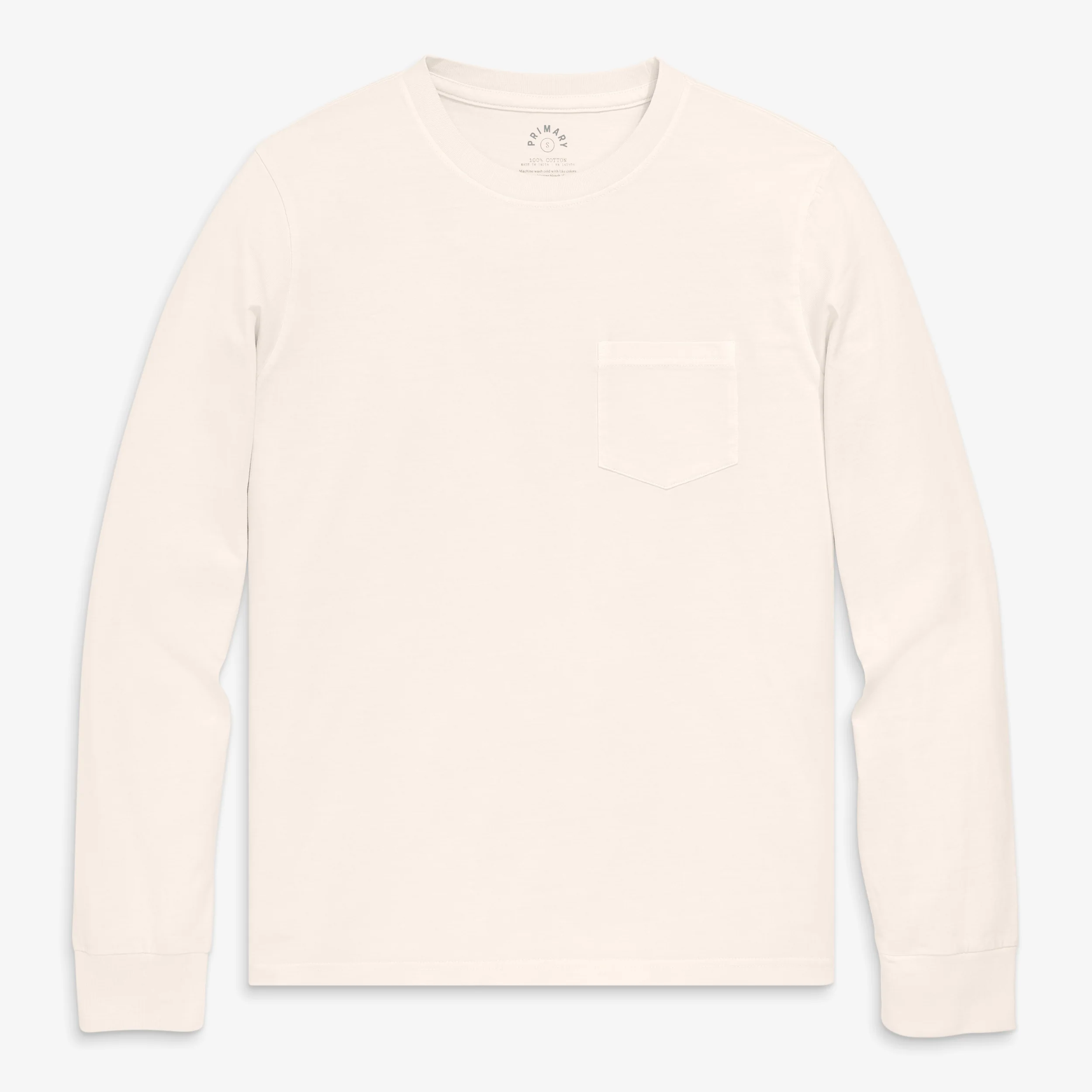 Adult long sleeve garment dyed pocket tee (unisex fit) - Image 2