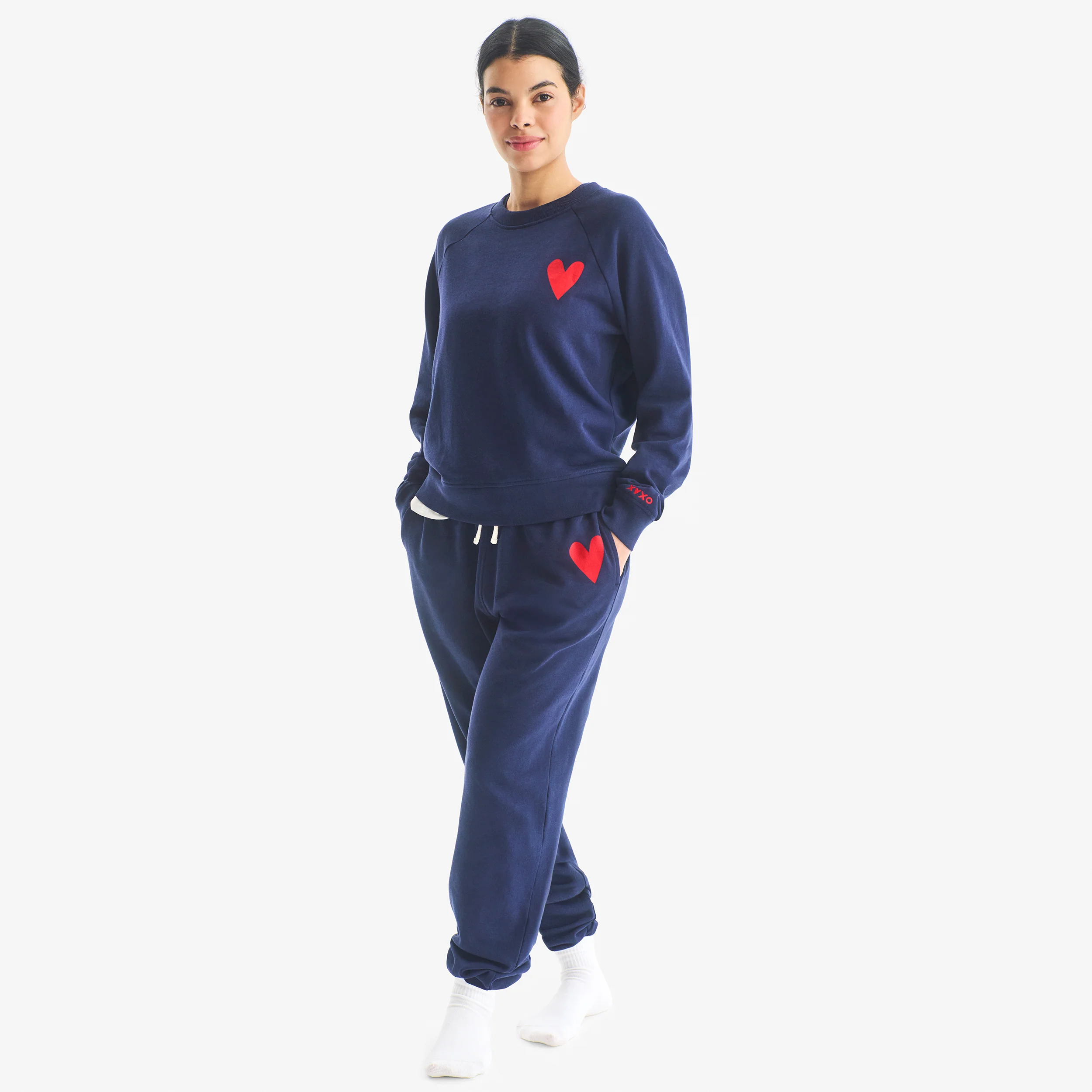 Adult heart crop sweatshirt (women's fit) - Image 3