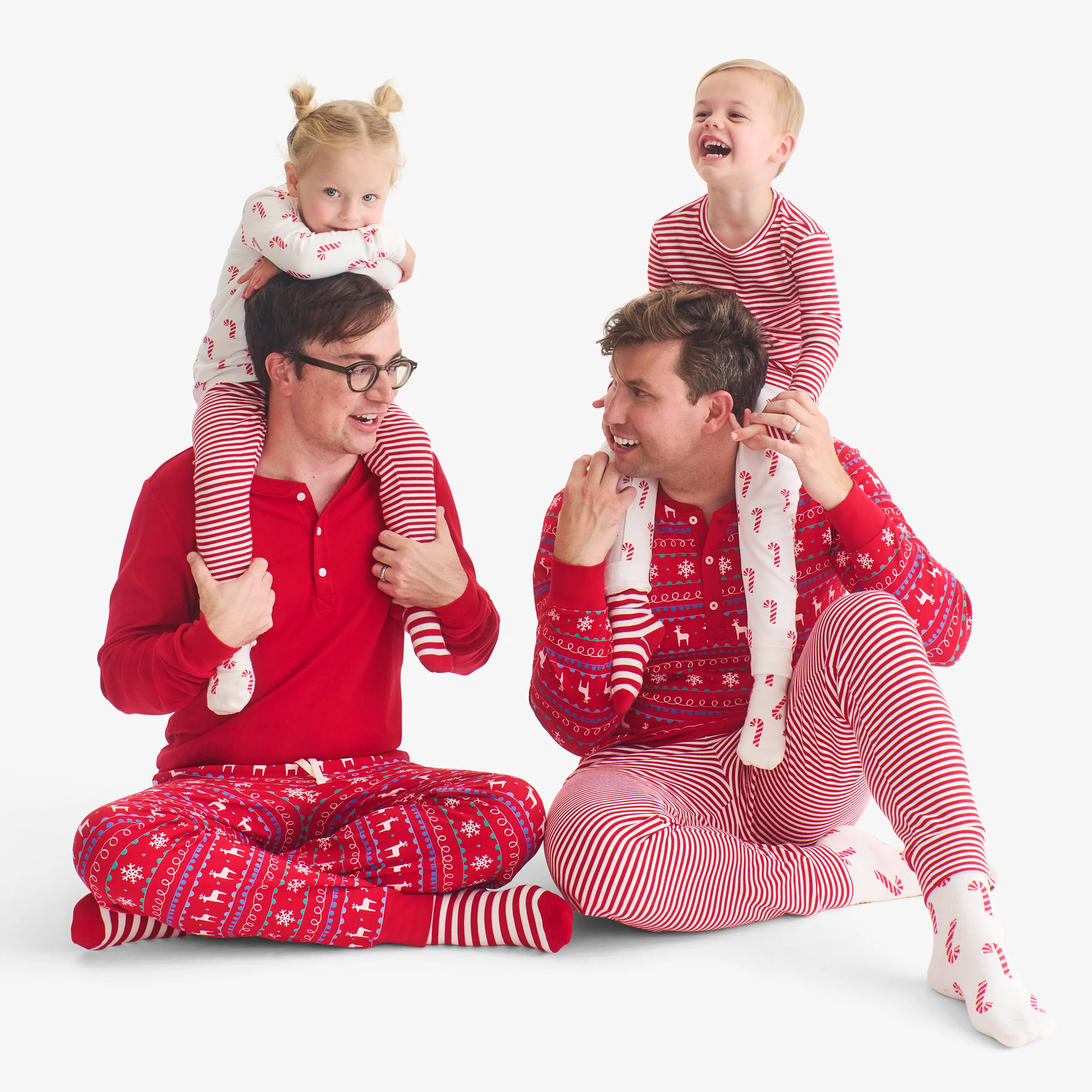 Adult organic PJ pant in reindeer fair isle (unisex fit) - Image 2