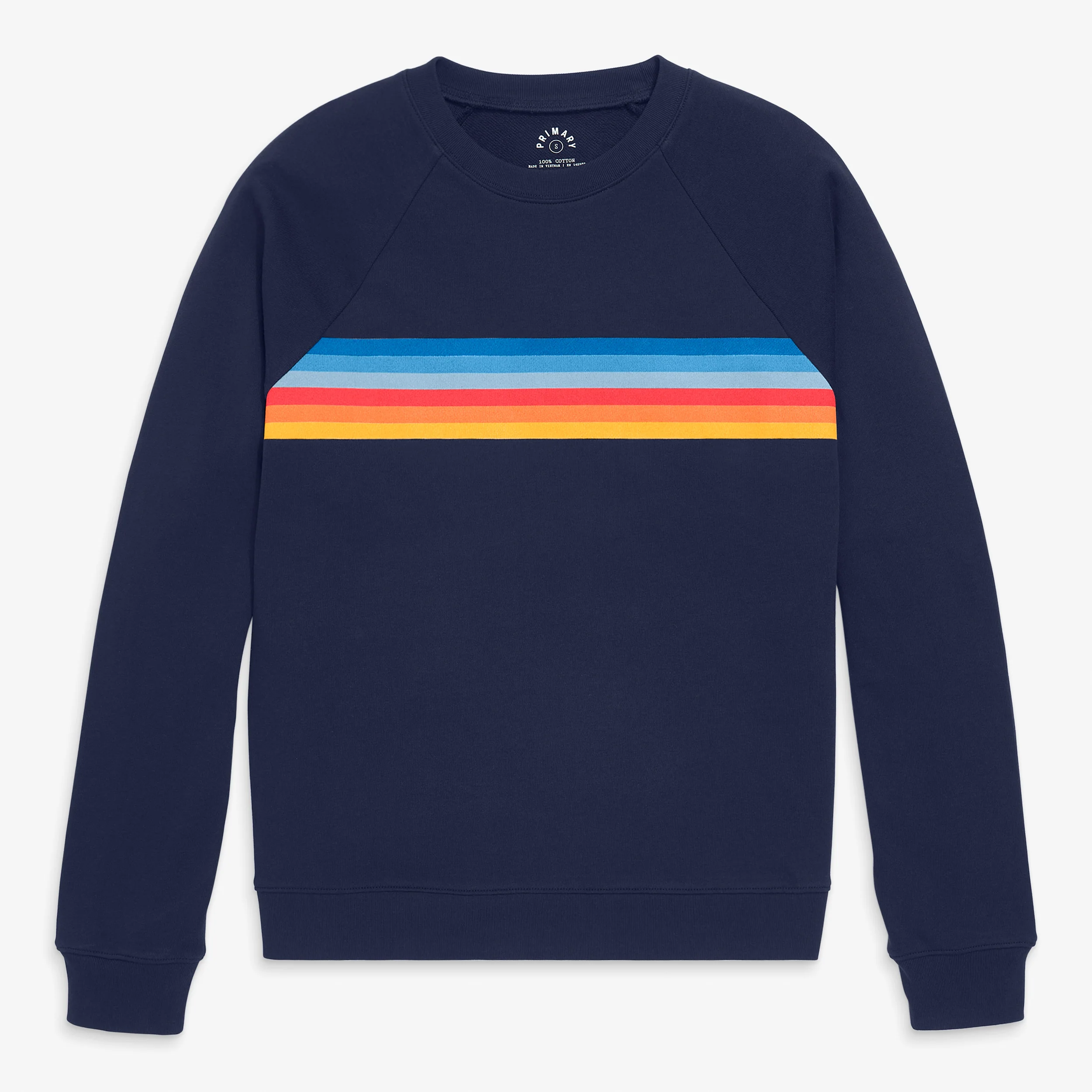 Adult 24/7 banner stripe sweatshirt (unisex fit) - Image 2
