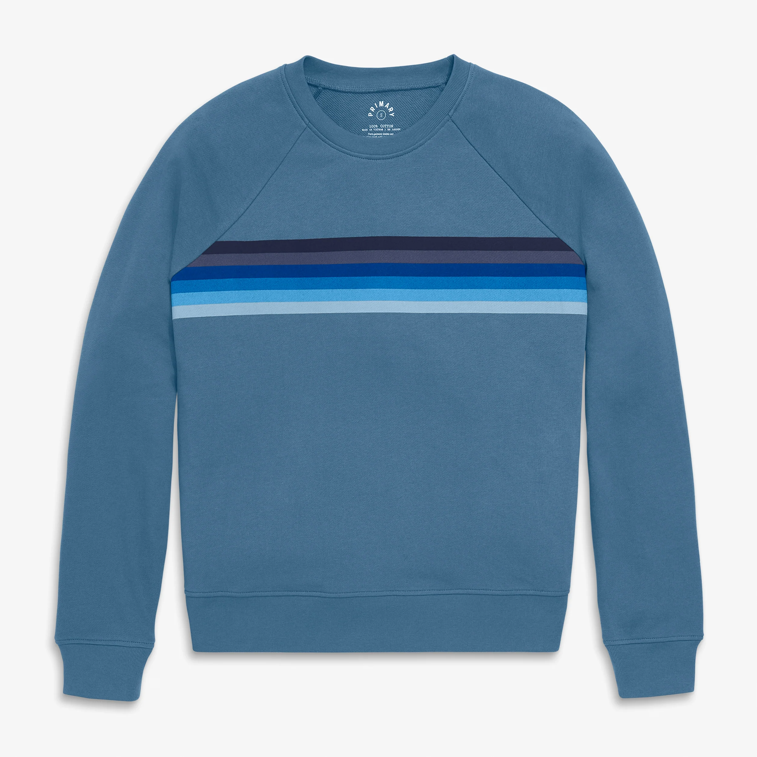 Adult 24/7 crop banner stripe sweatshirt (women's fit) - Image 2