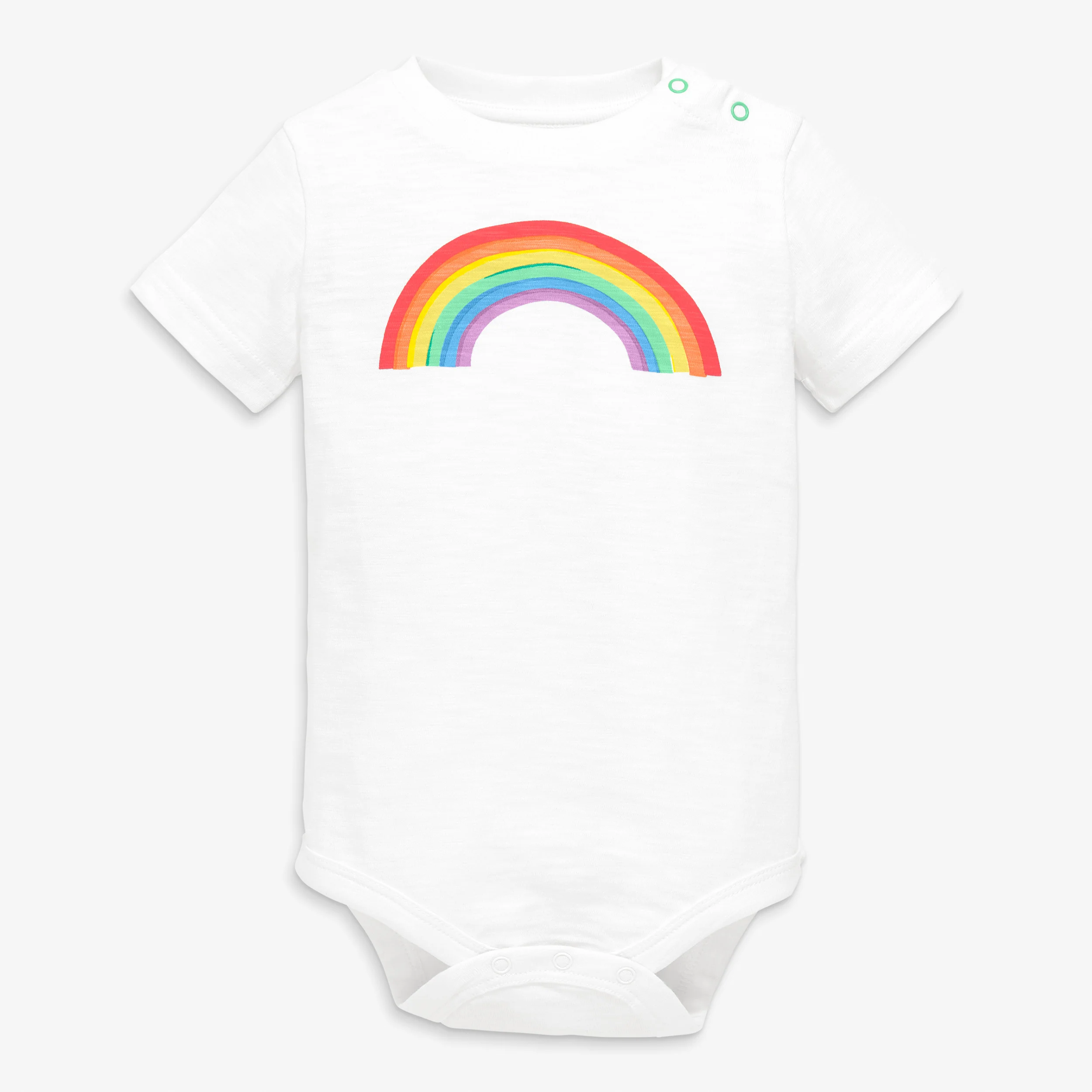 Clearance short sleeve painted rainbow babysuit