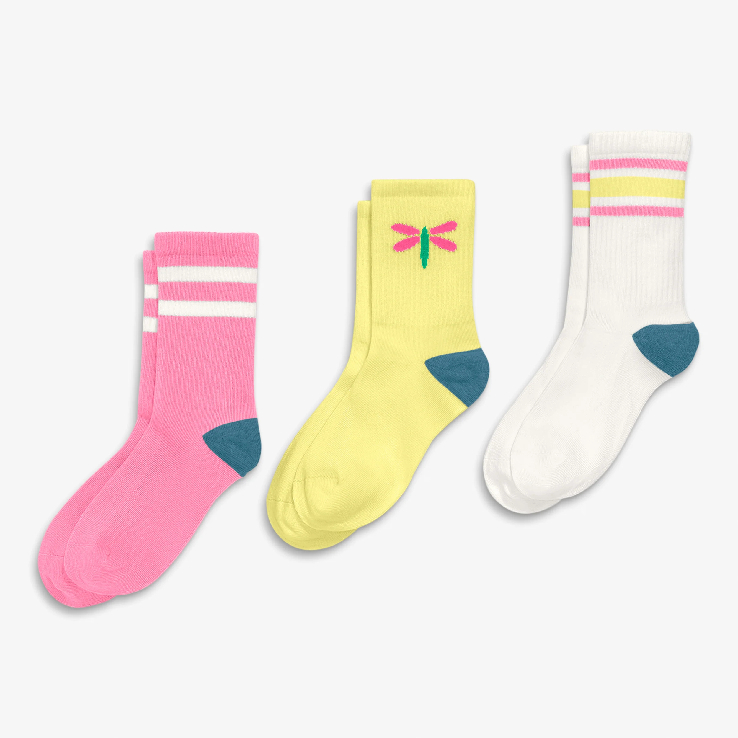 Kids athletic sock in dragonfly mix - Image 2