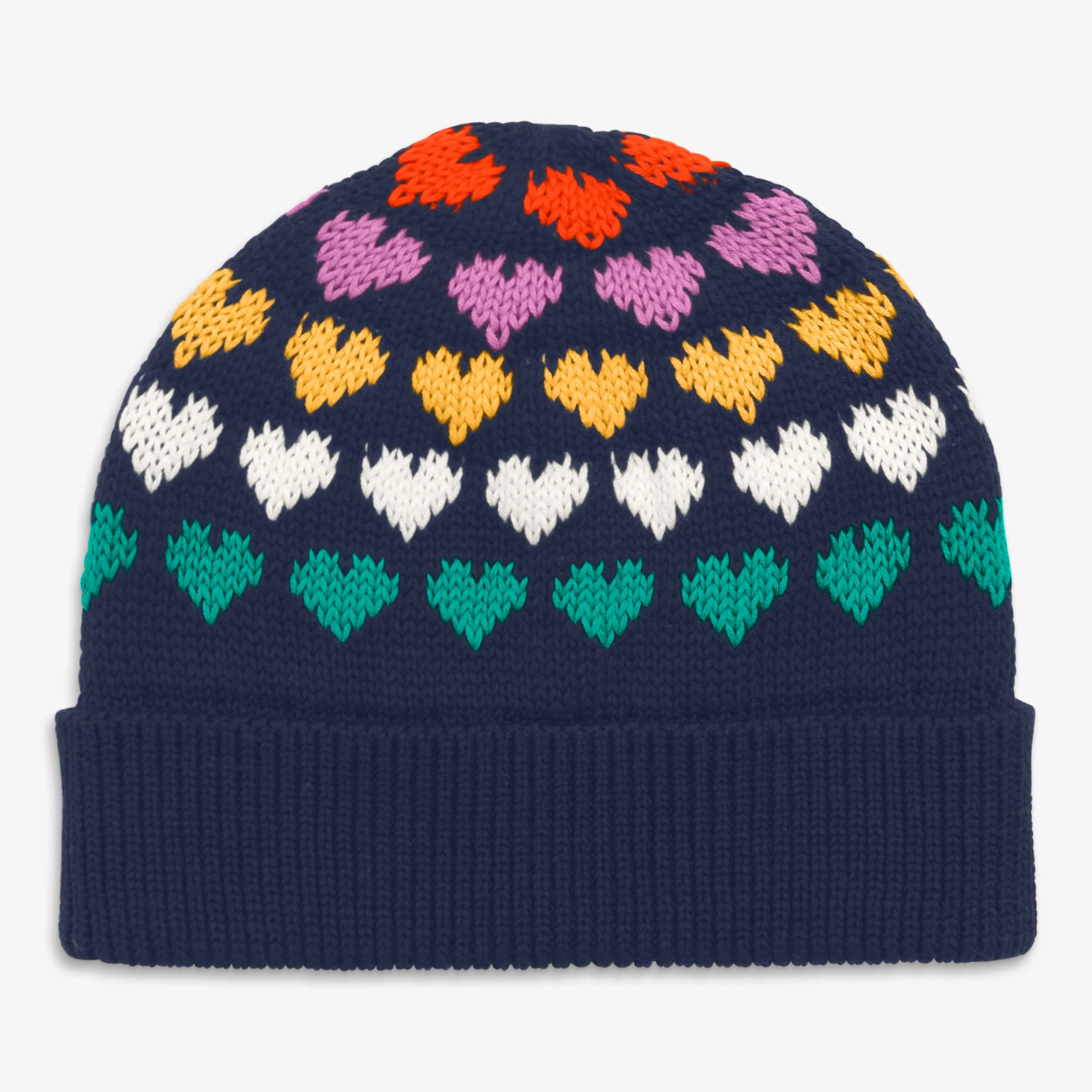 Clearance baby rainbow hearts beanie