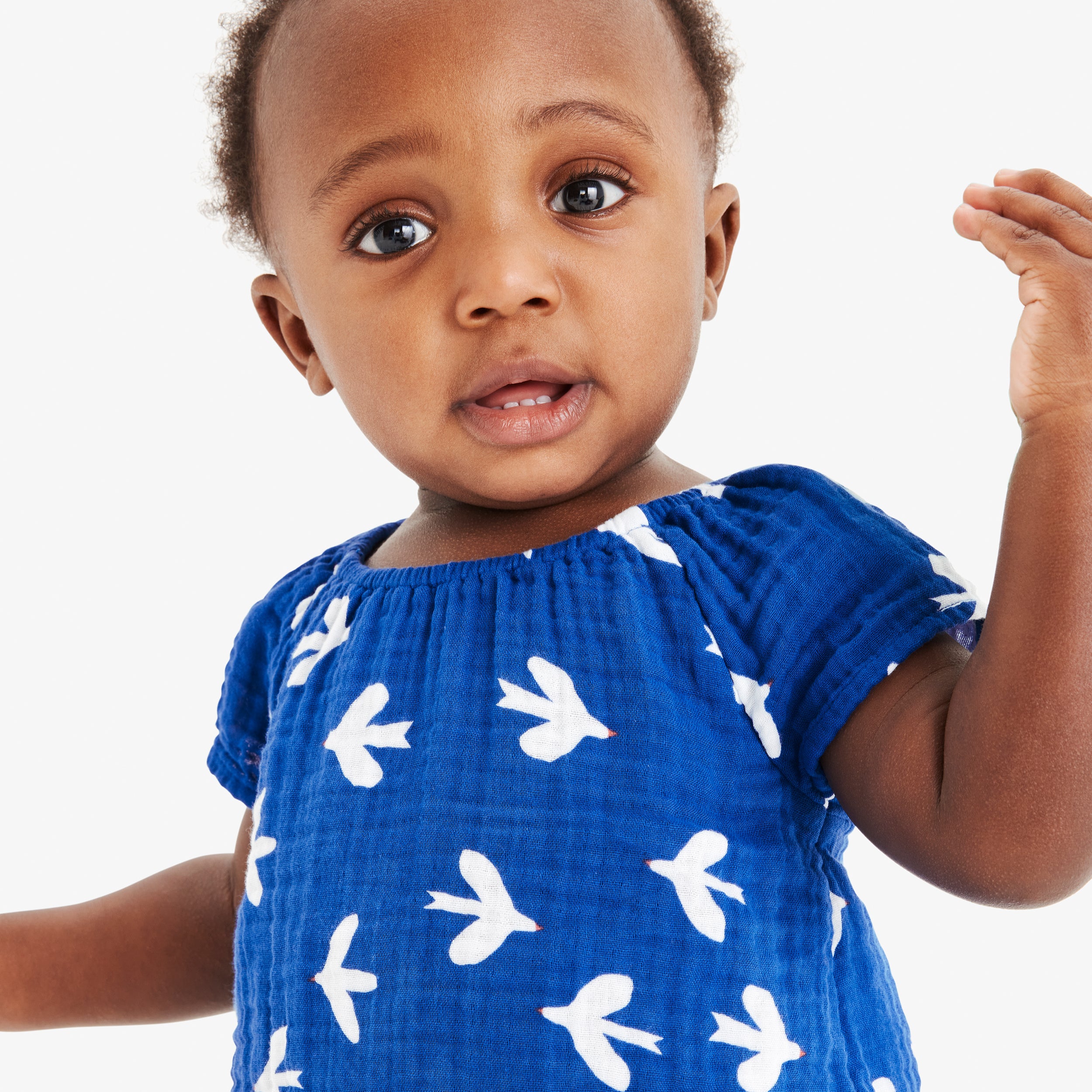 Clearance baby gauze 2-piece set in bluejays - Image 2