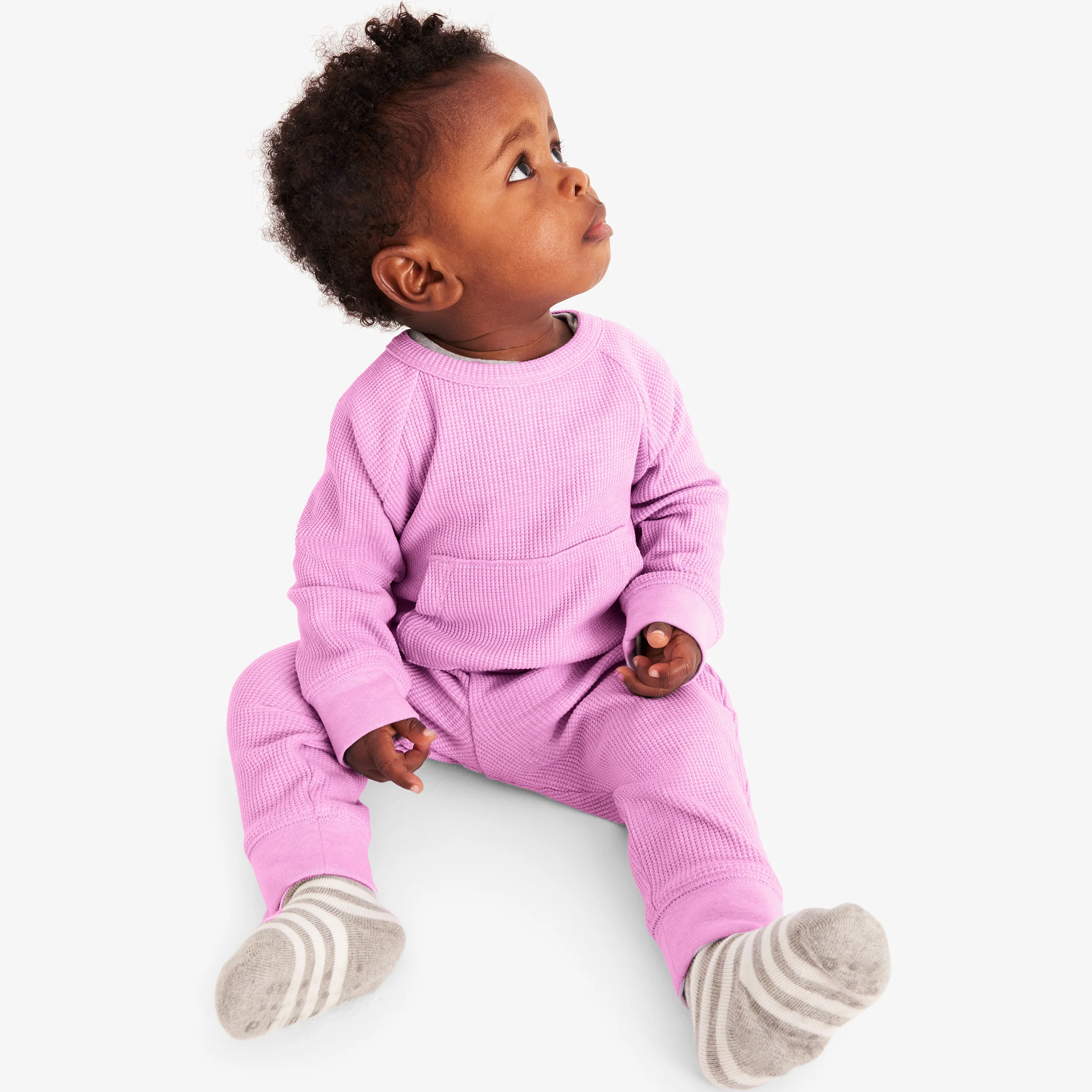 Baby heathered waffle pant - Image 6