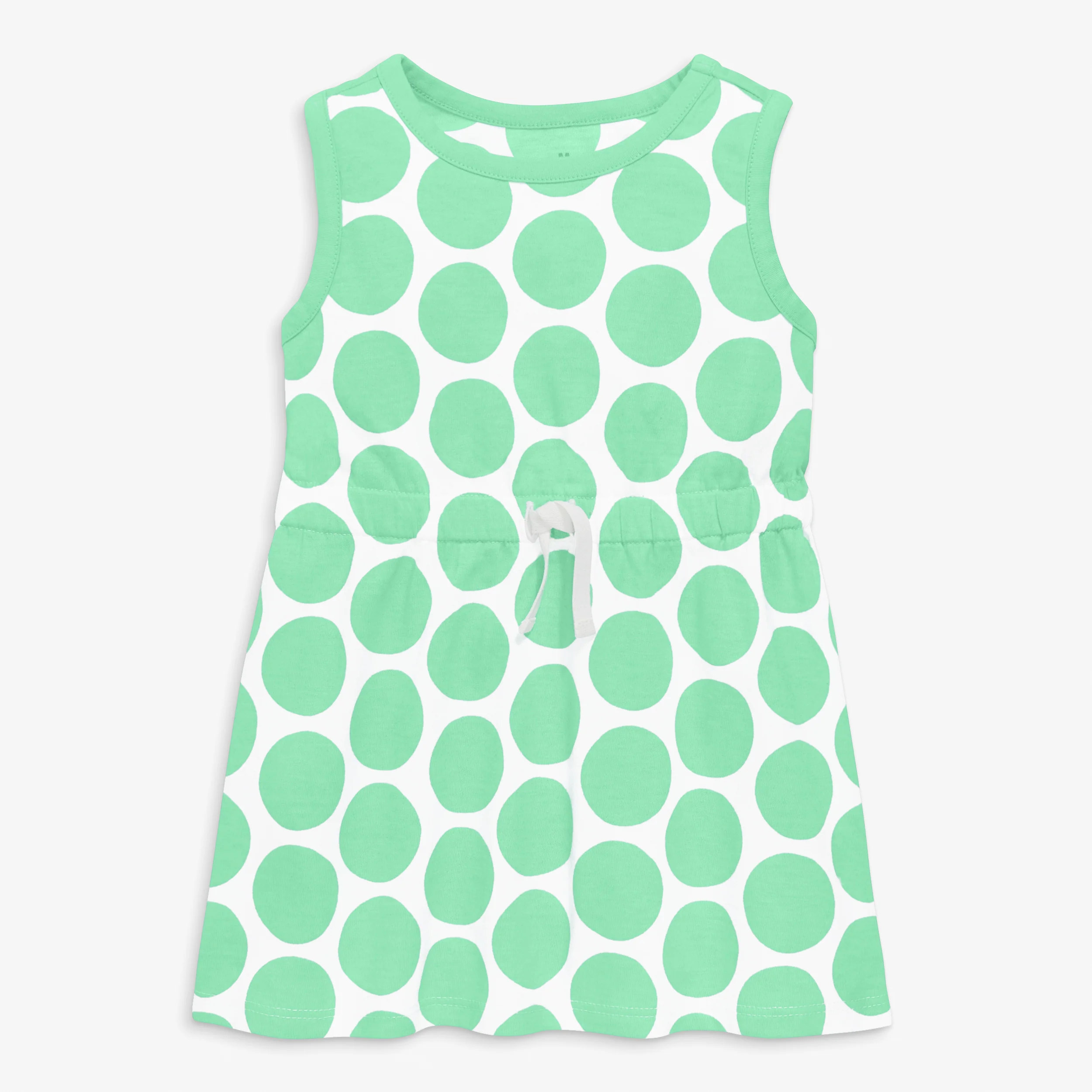 Clearance baby drawstring dress in cutout dot - Image 3