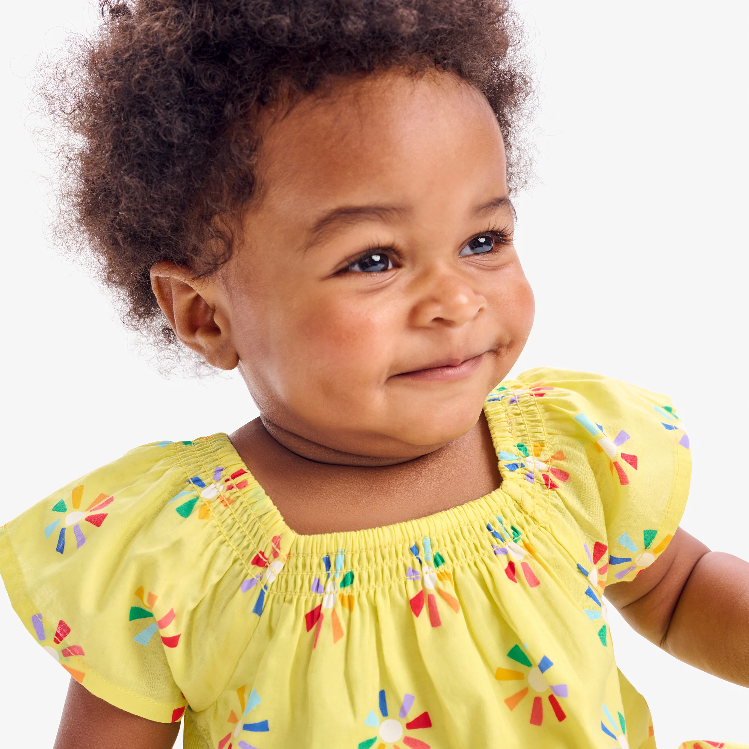 Clearance baby picnic dress & bloomer set in rainbow cutout suns - Image 3