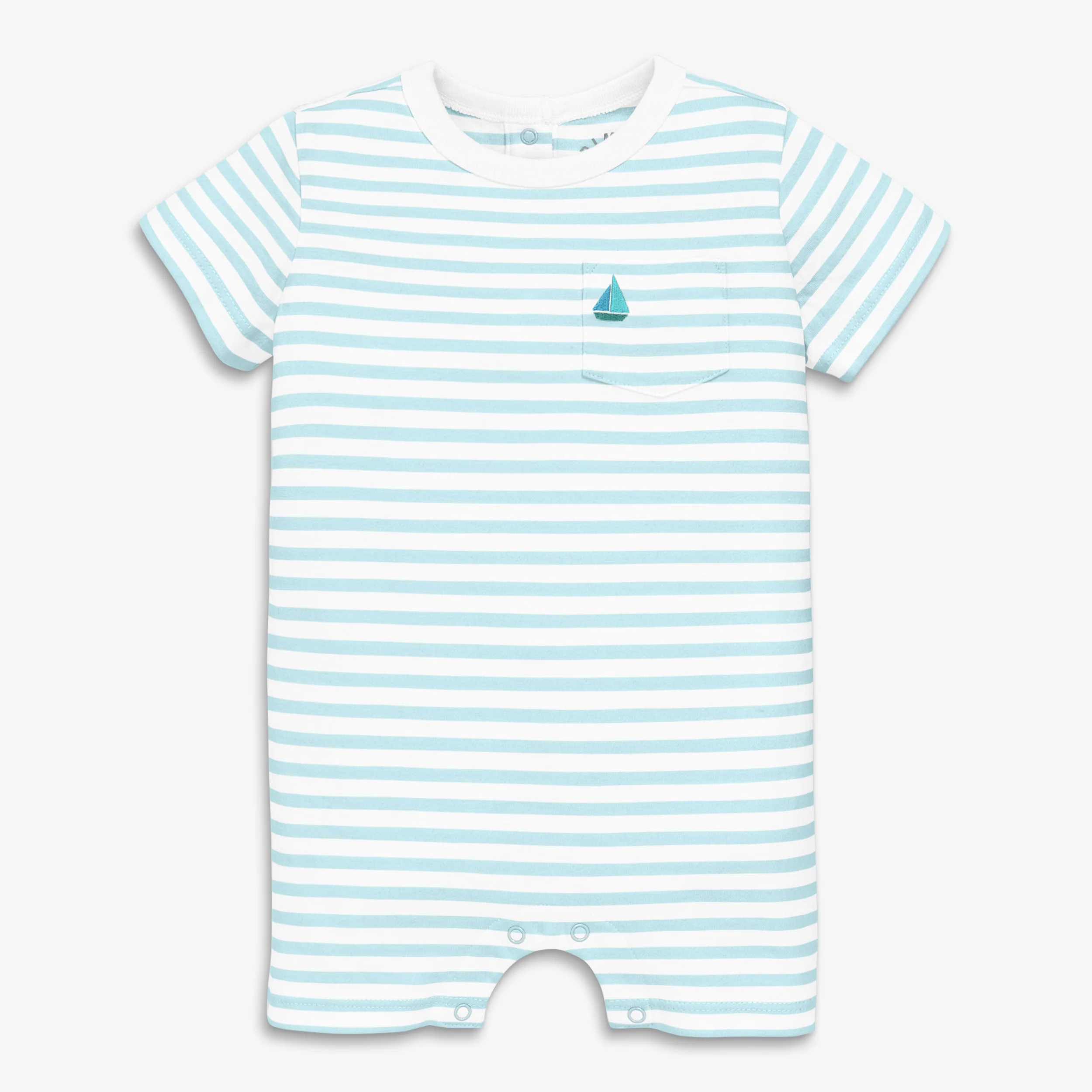 Baby embroidered stripe pocket shortie - Image 3