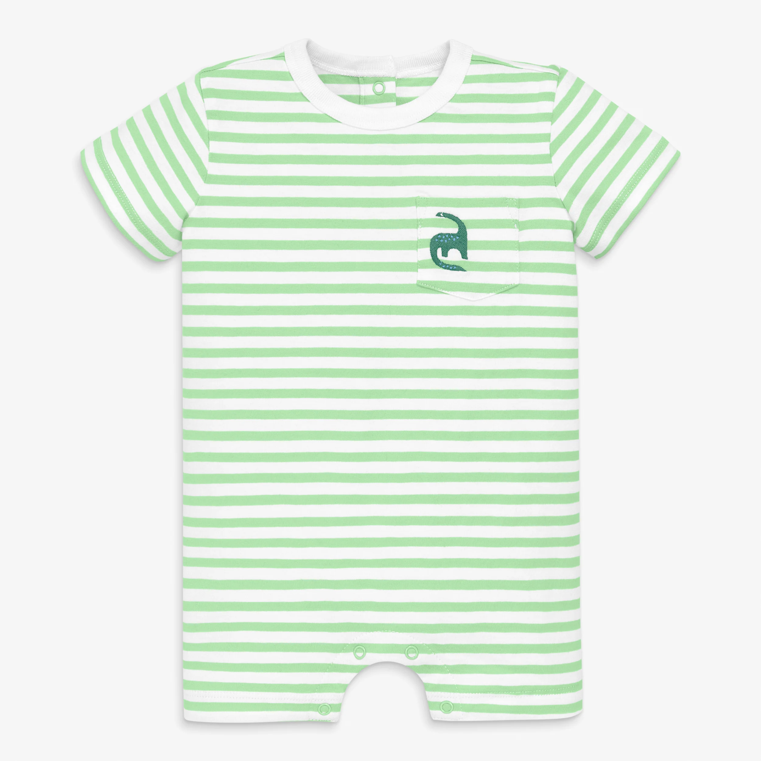 Baby embroidered stripe pocket shortie - Image 5