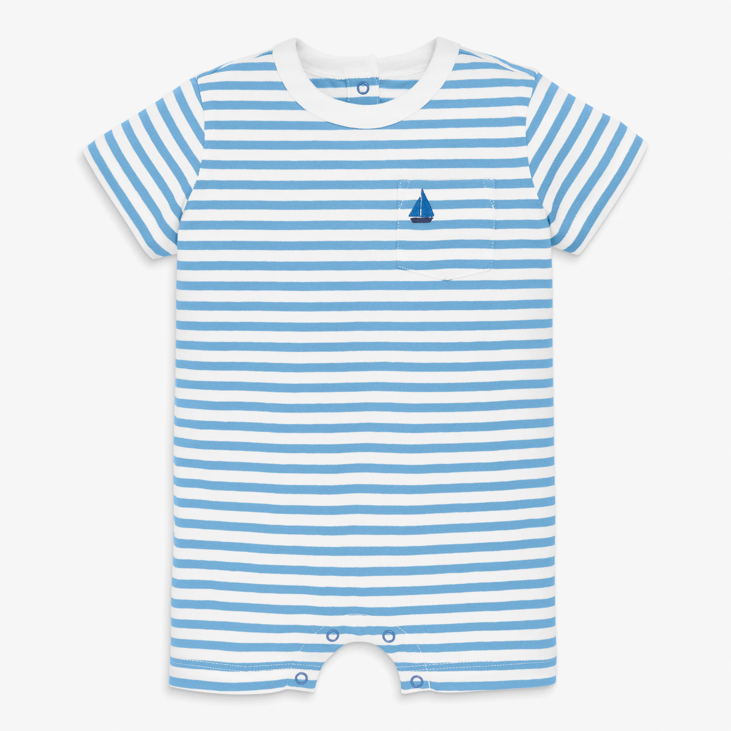 Baby embroidered stripe pocket shortie - Image 6