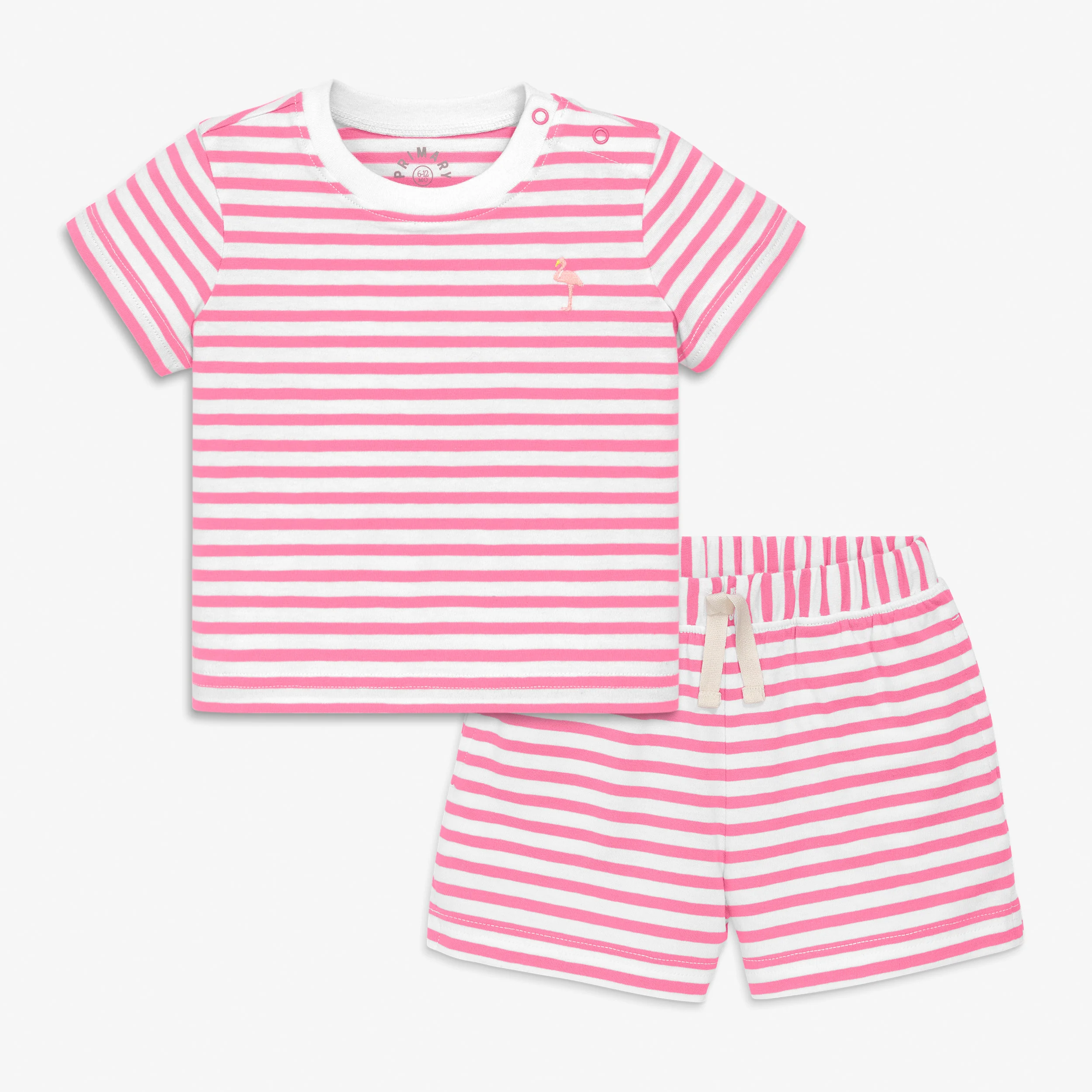 Baby stripe embroidered set - Image 2
