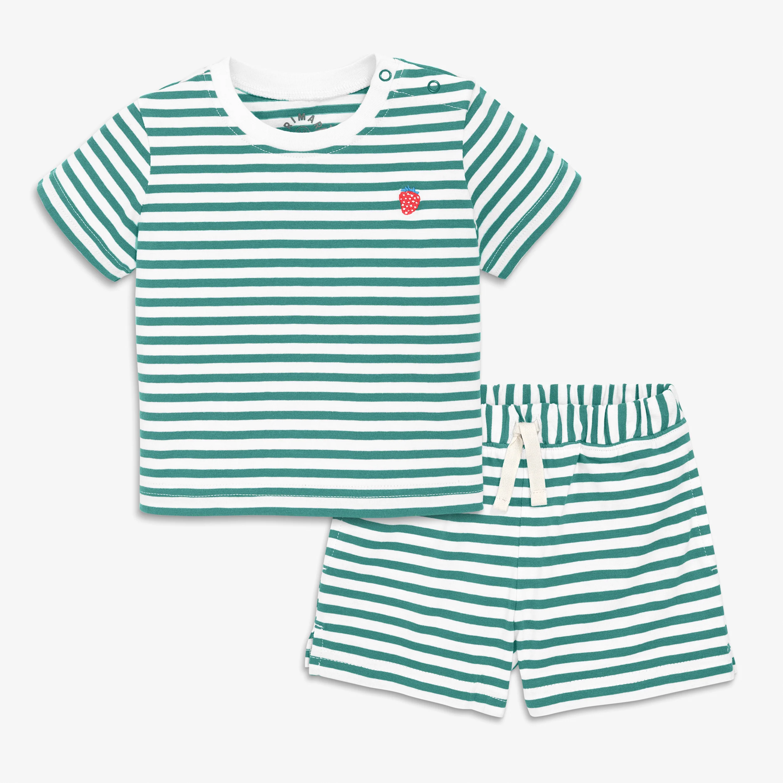 Baby stripe embroidered set - Image 3
