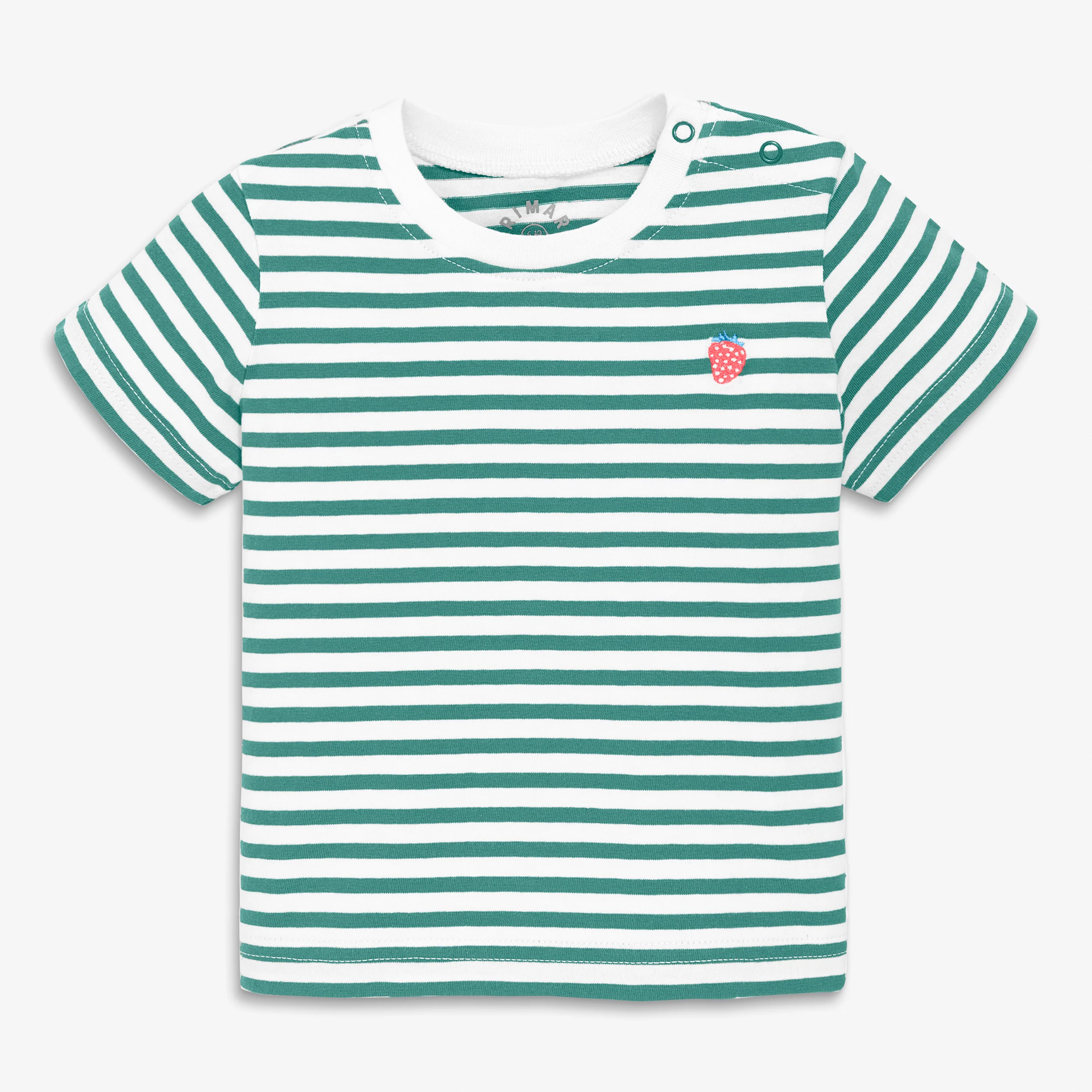 Baby embroidered stripe tee - Image 4