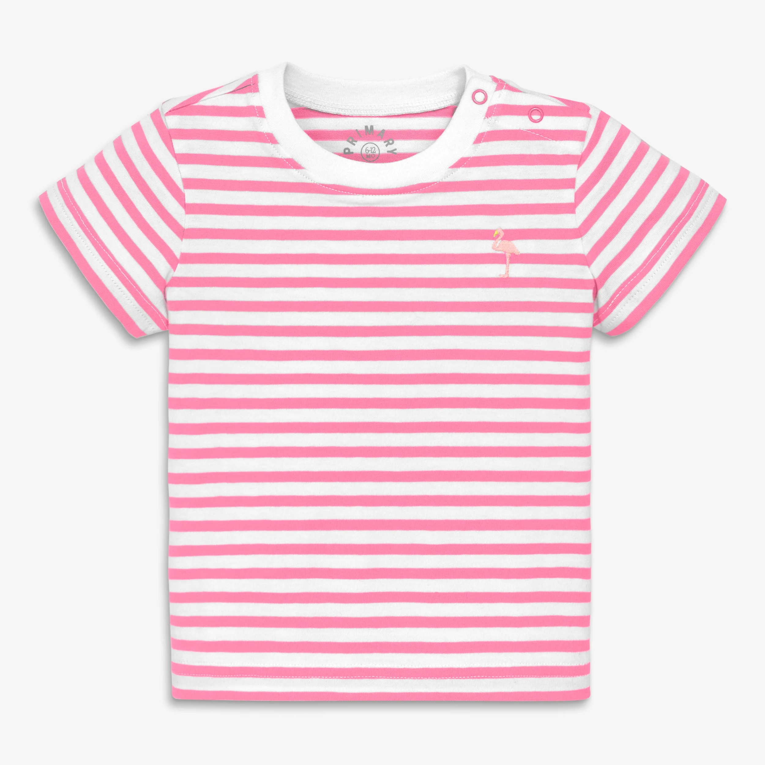 Baby embroidered stripe tee - Image 5