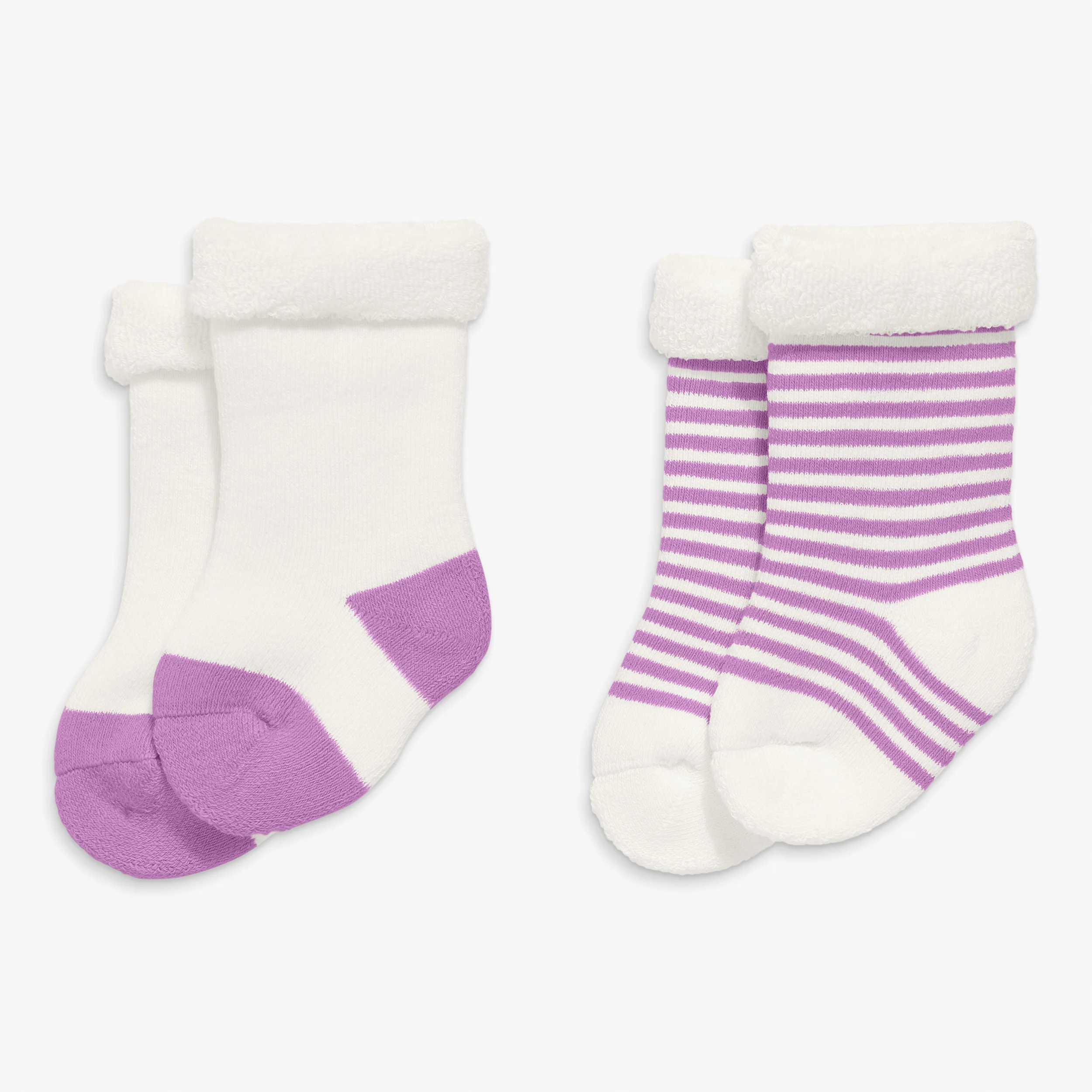 Clearance baby's first sock 2-pack in stripe - Image 3