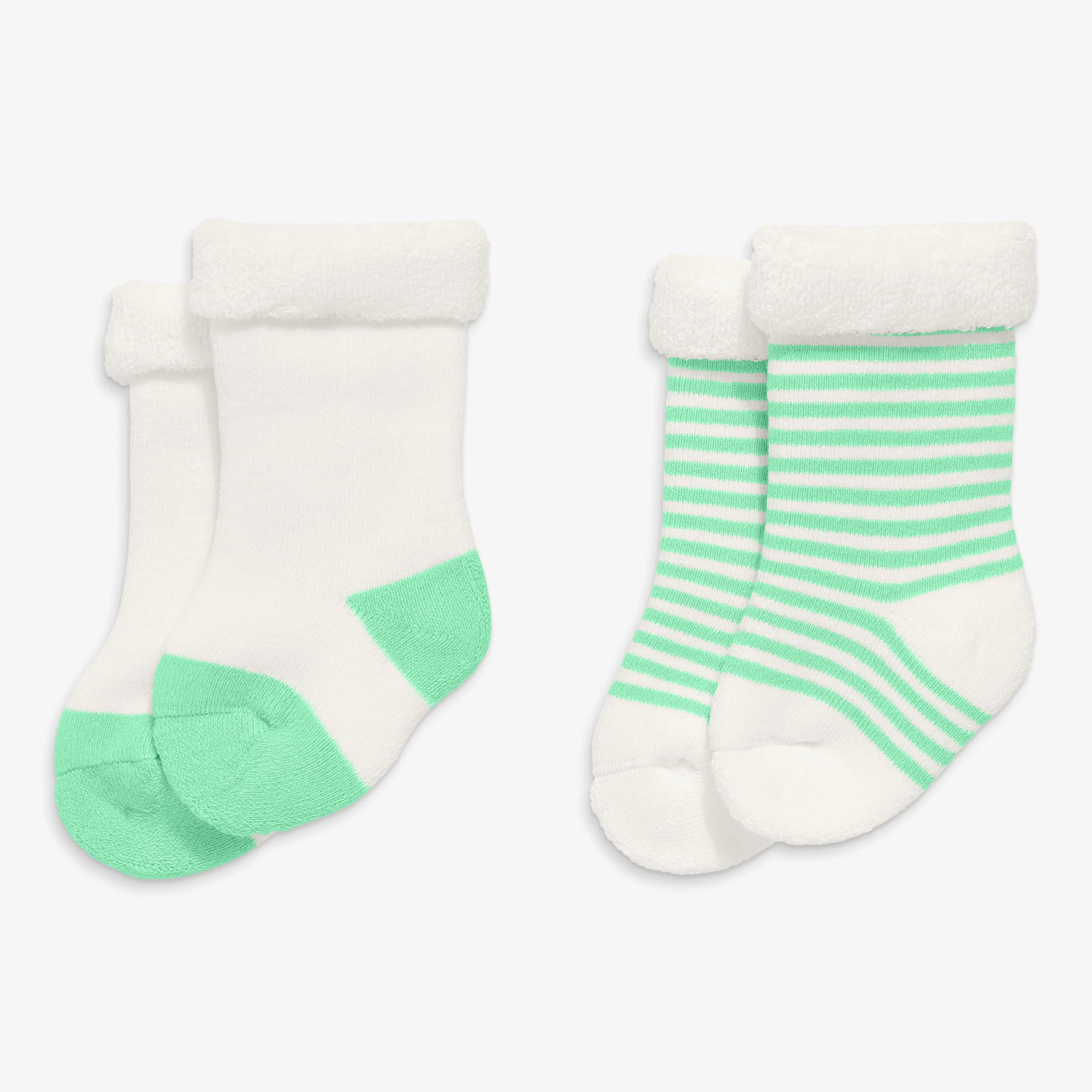 Clearance baby's first sock 2-pack in stripe - Image 4