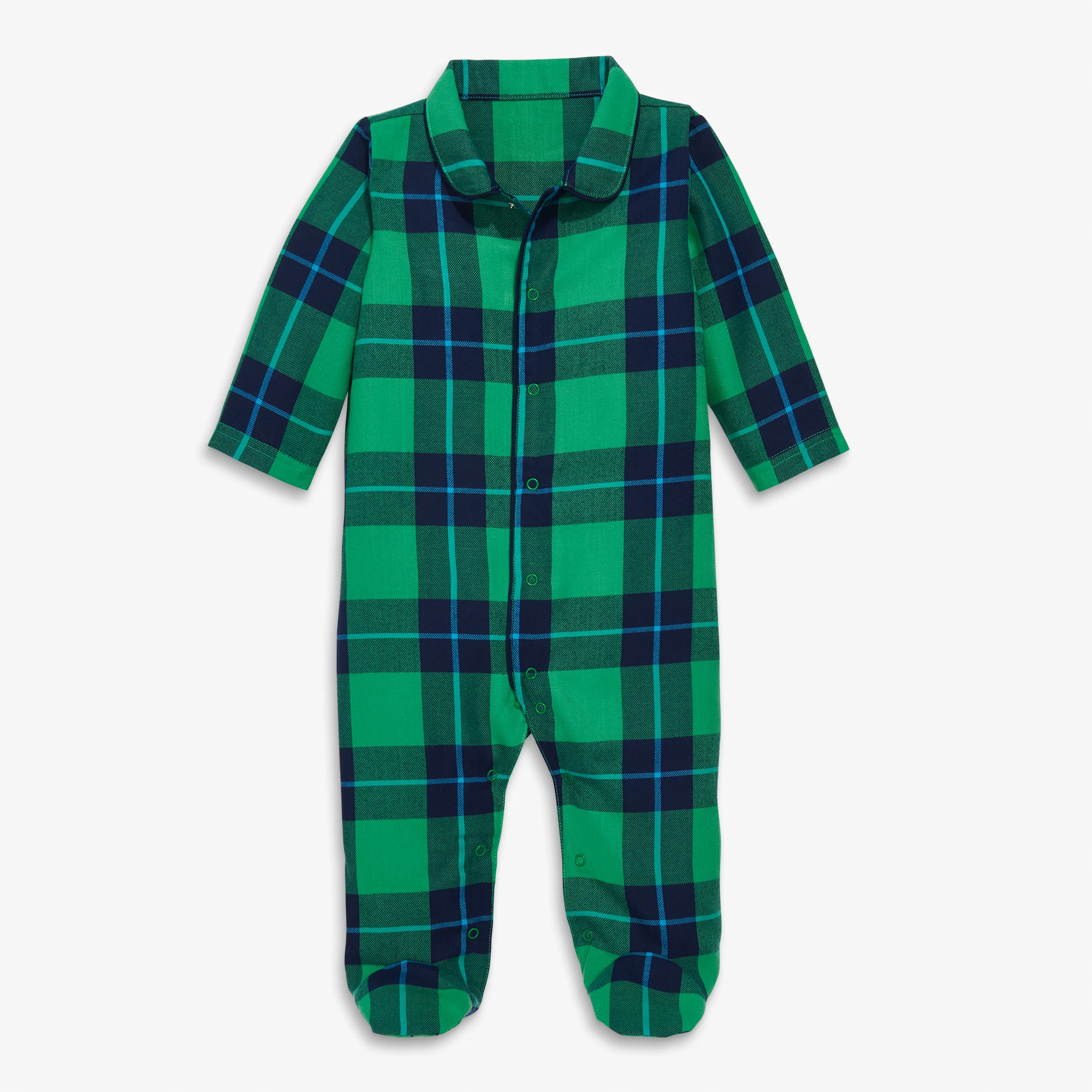 Clearance baby plaid snap footie - Image 2