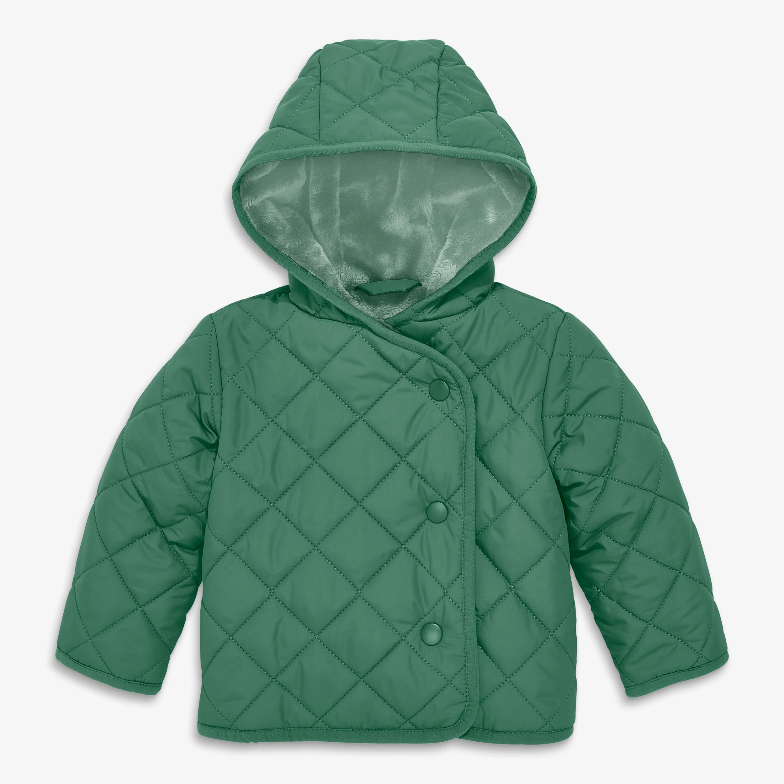Baby quilted fleece-lined puffer jacket - Image 3