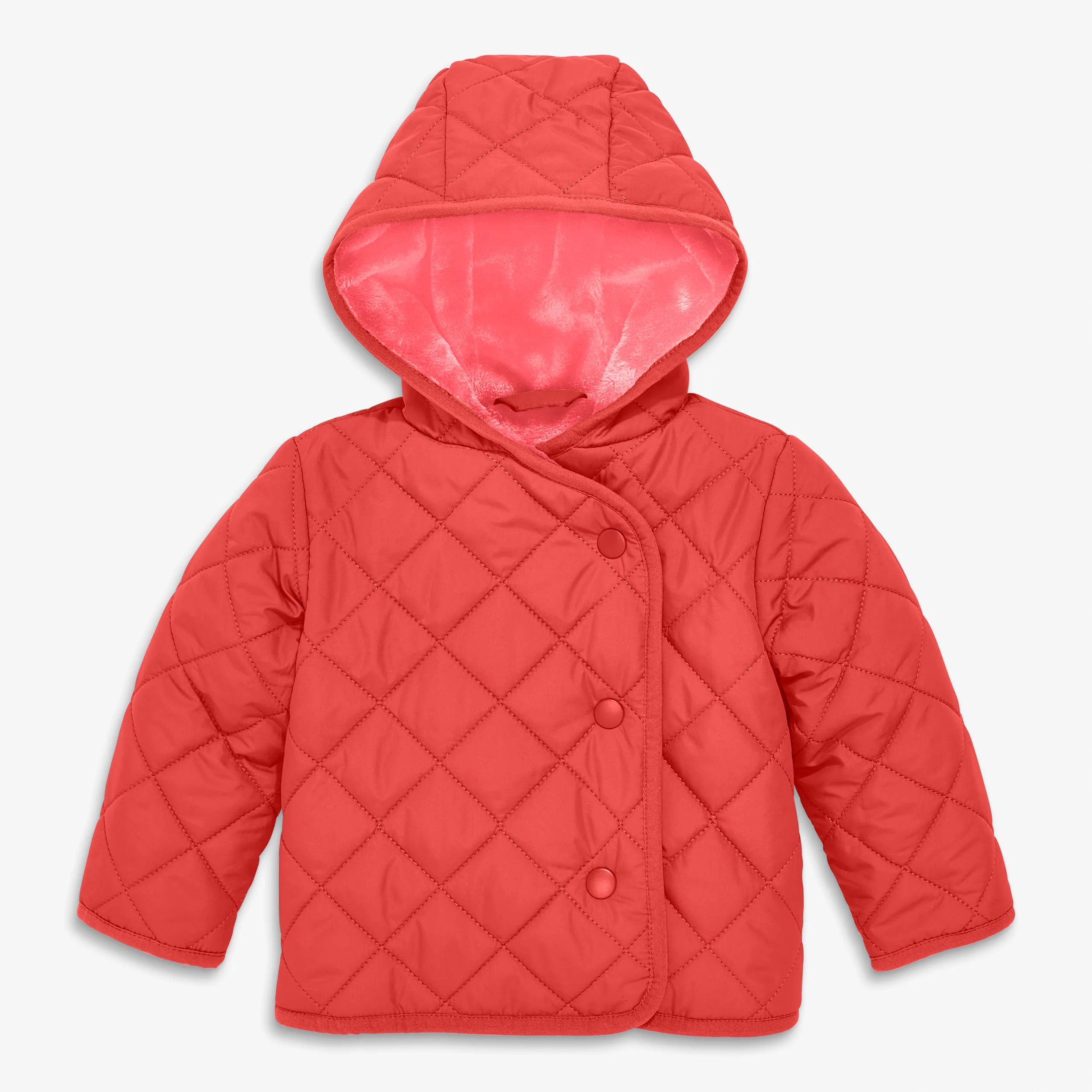 Baby quilted fleece-lined puffer jacket - Image 4