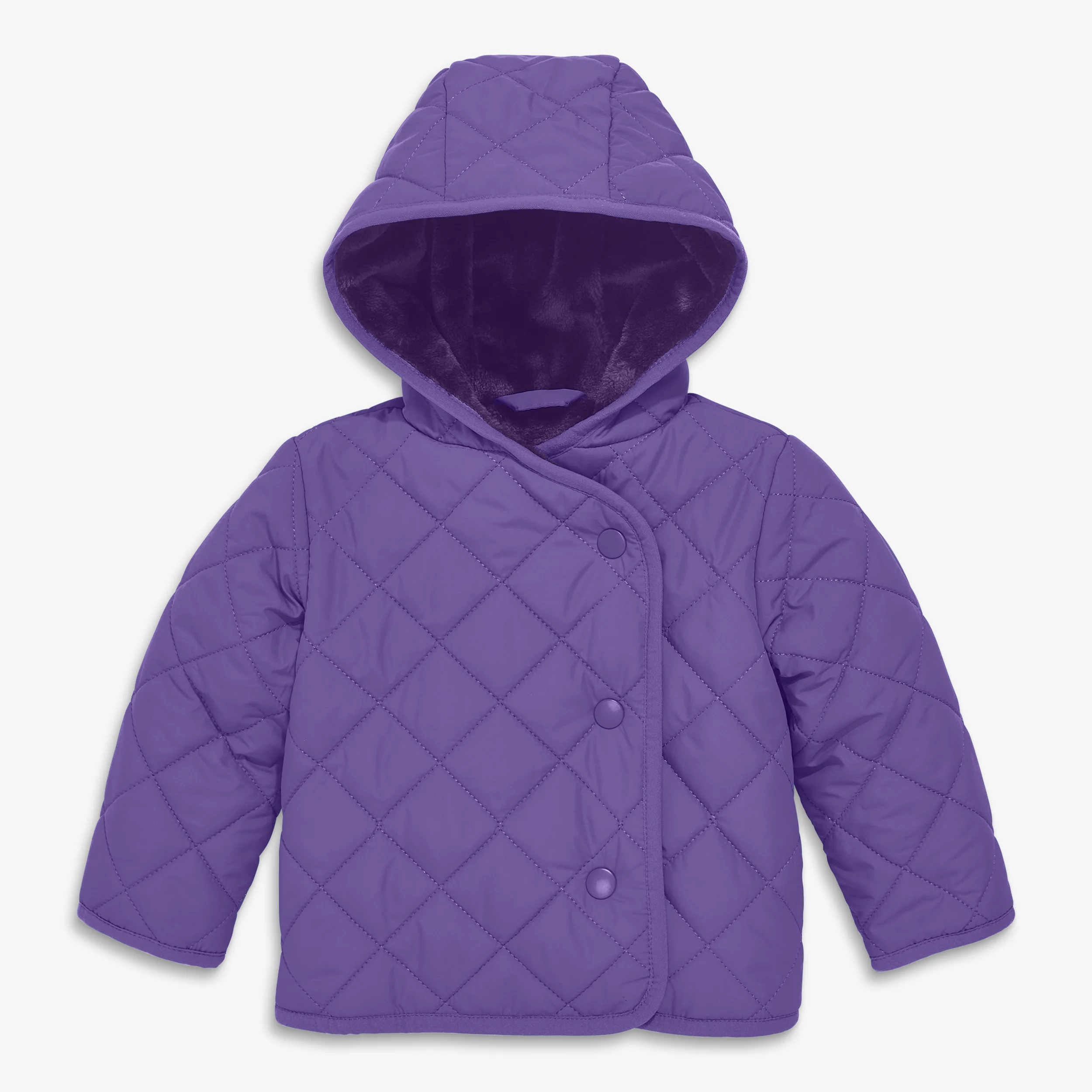 Baby quilted fleece-lined puffer jacket - Image 5