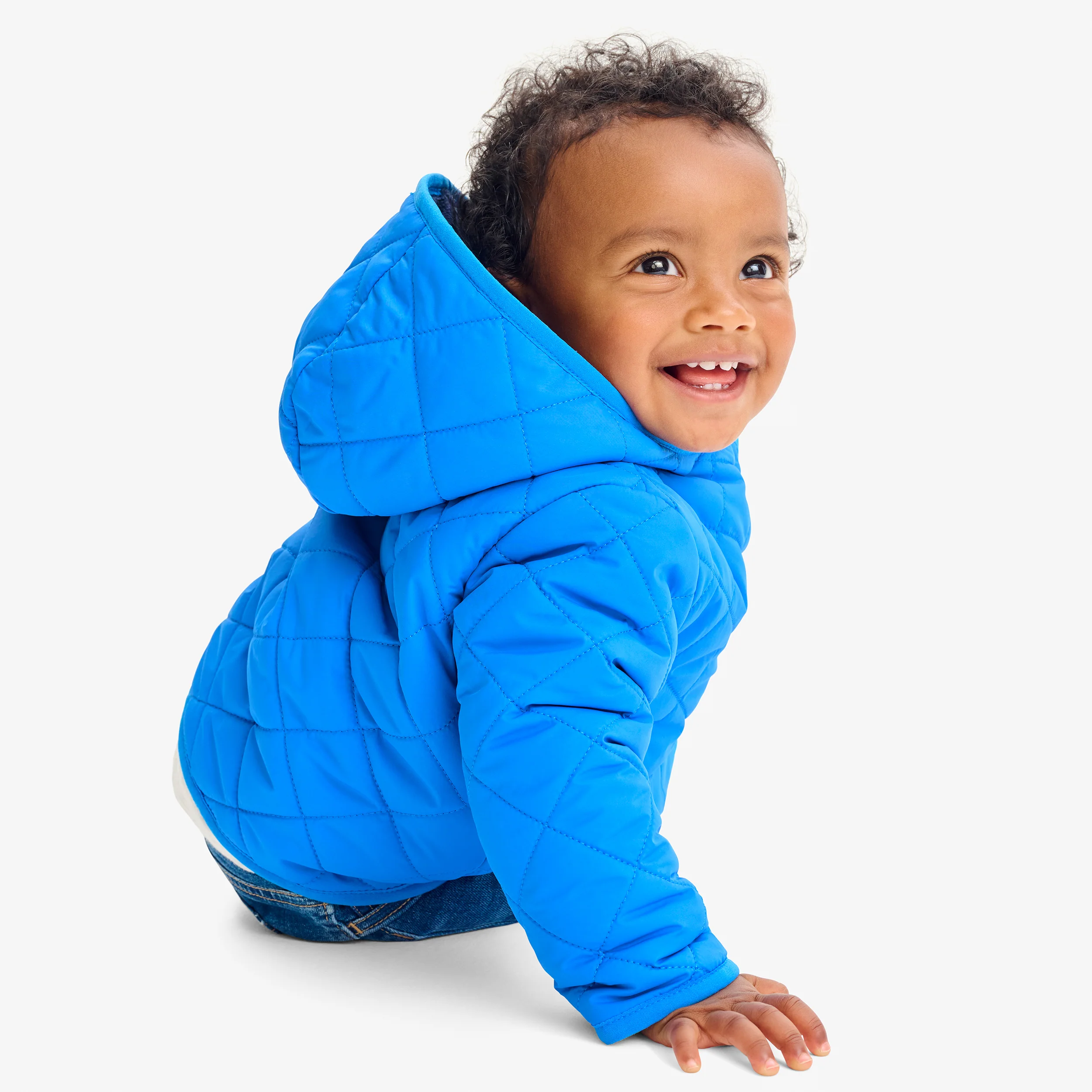 Baby quilted fleece-lined puffer jacket - Image 6