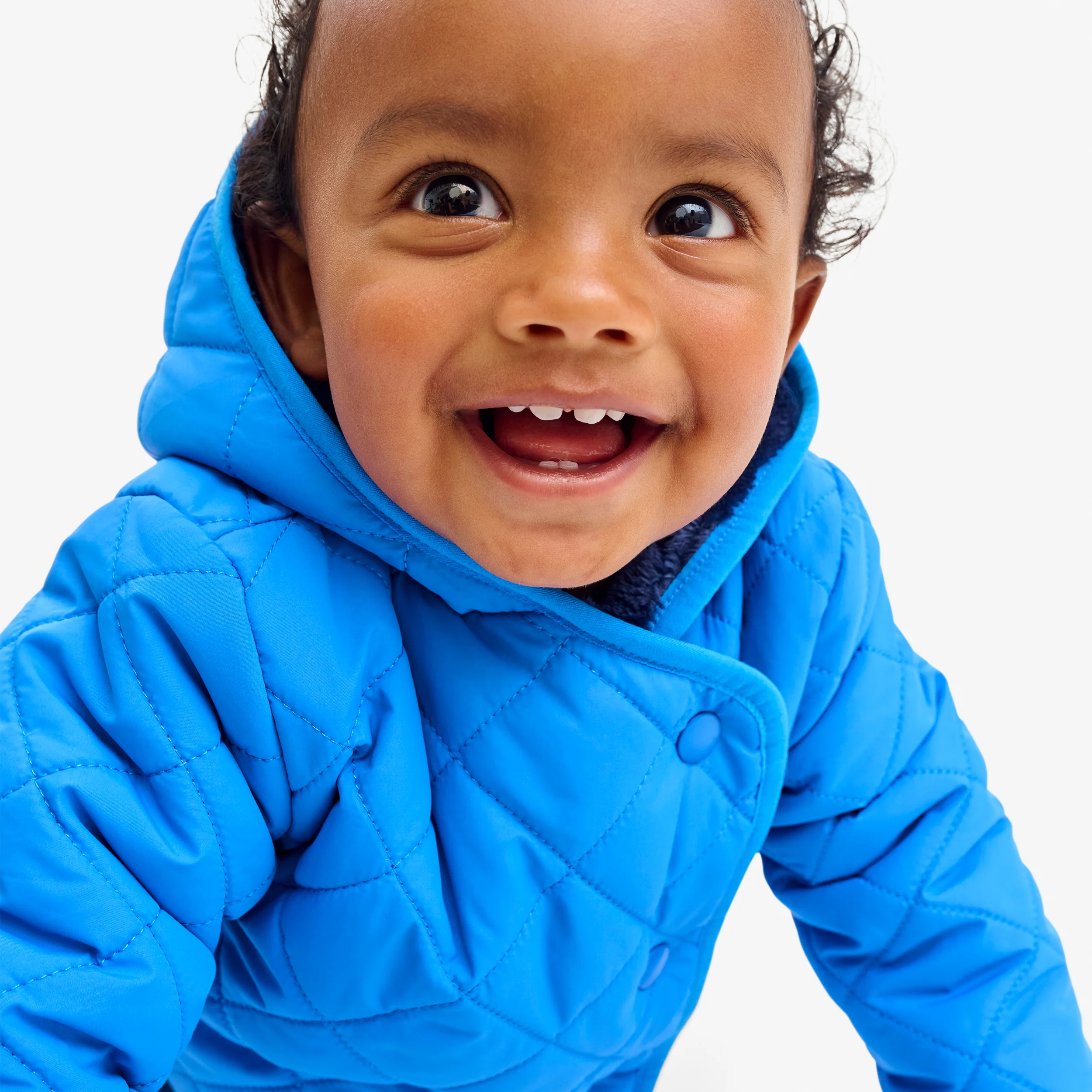 Baby quilted fleece-lined puffer jacket - Image 7