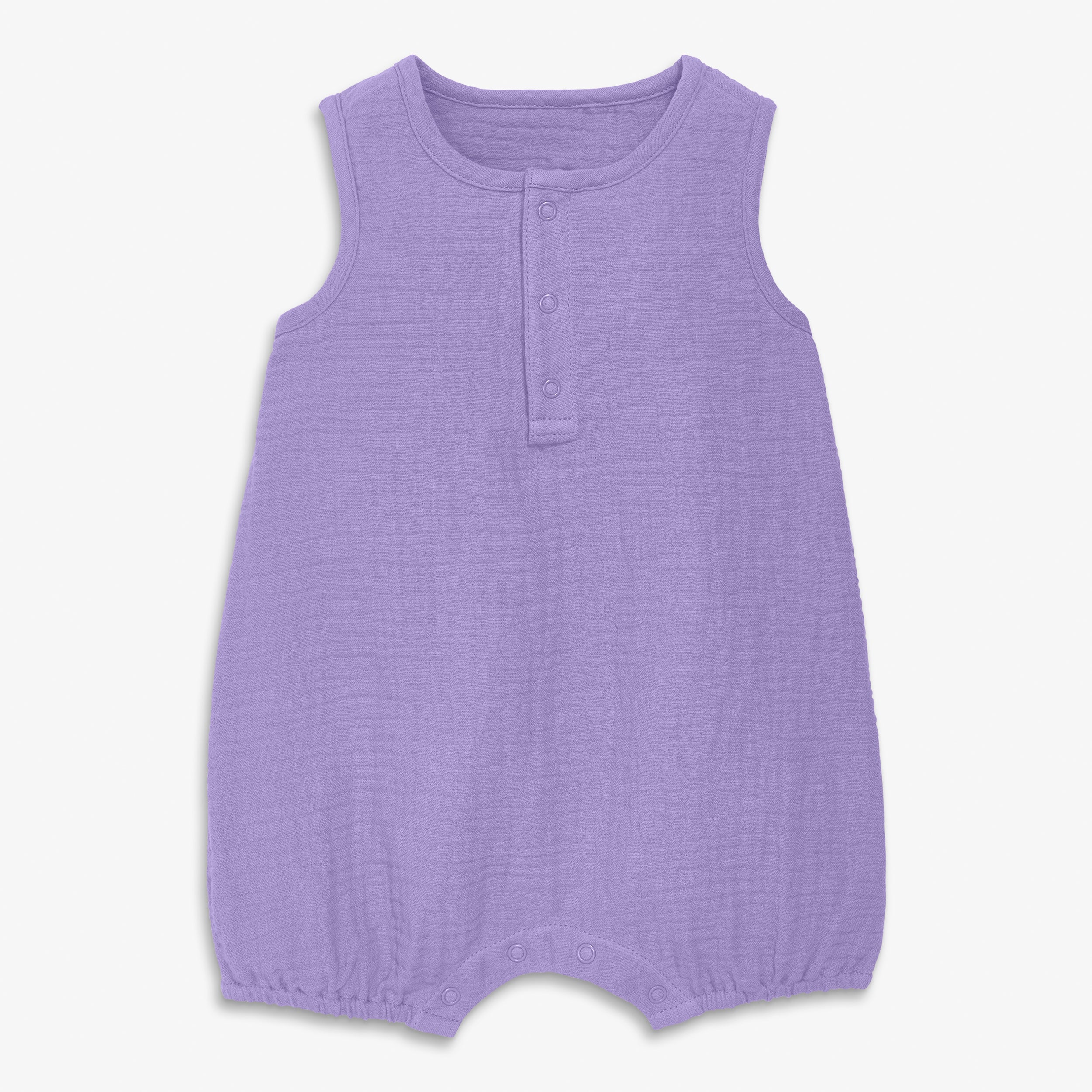 Baby gauze henley bubble shortie - Image 3