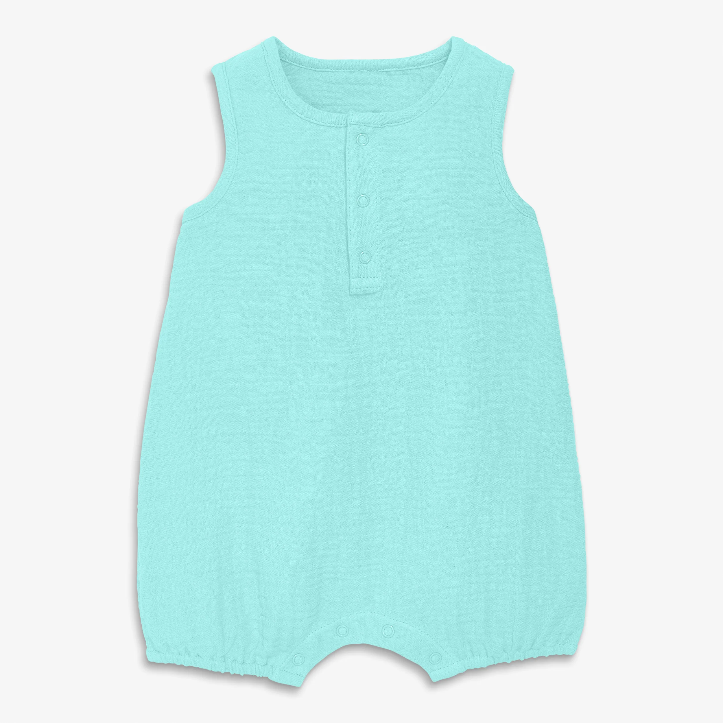 Baby gauze henley bubble shortie - Image 4
