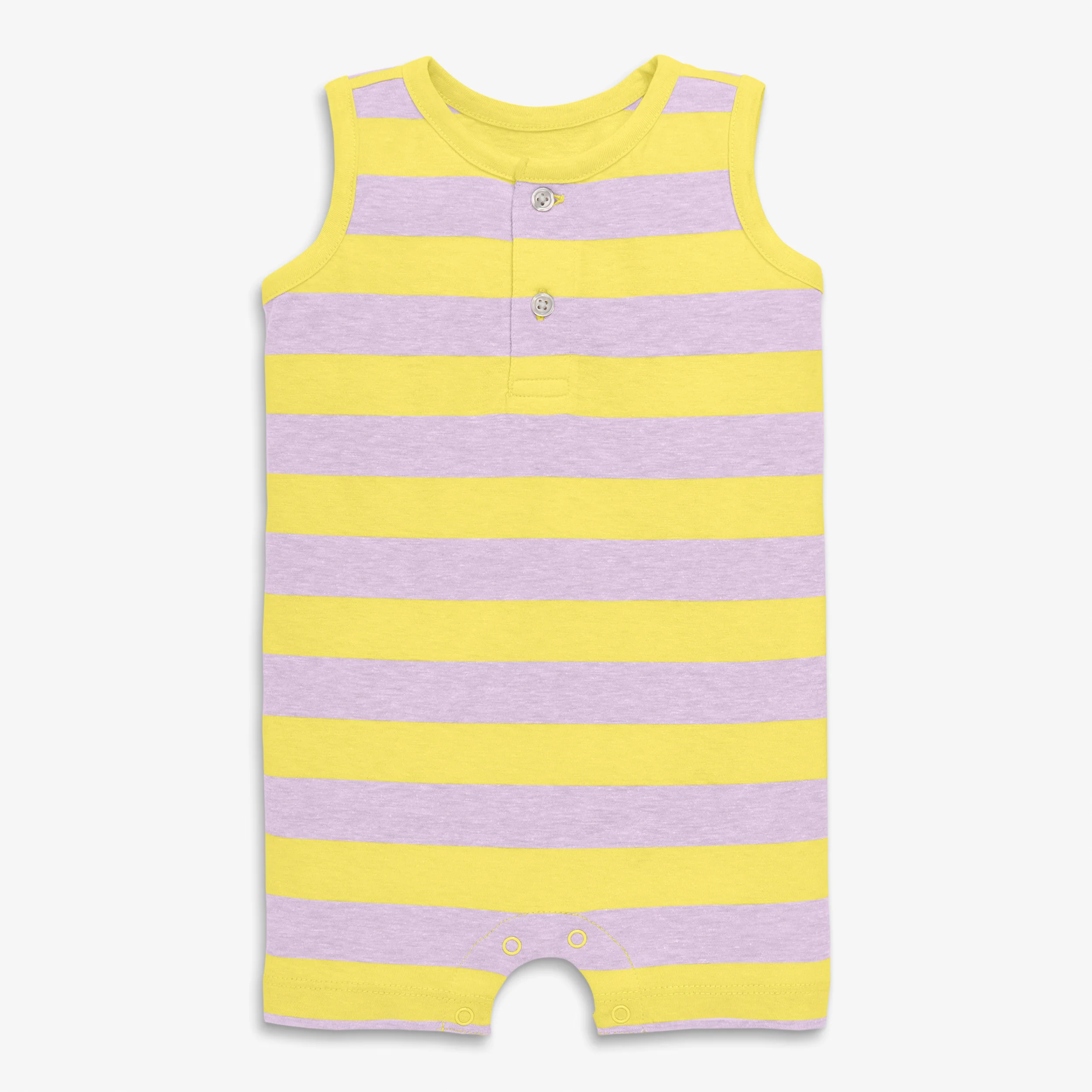 Clearance baby heathered henley shortie in stripe - Image 2