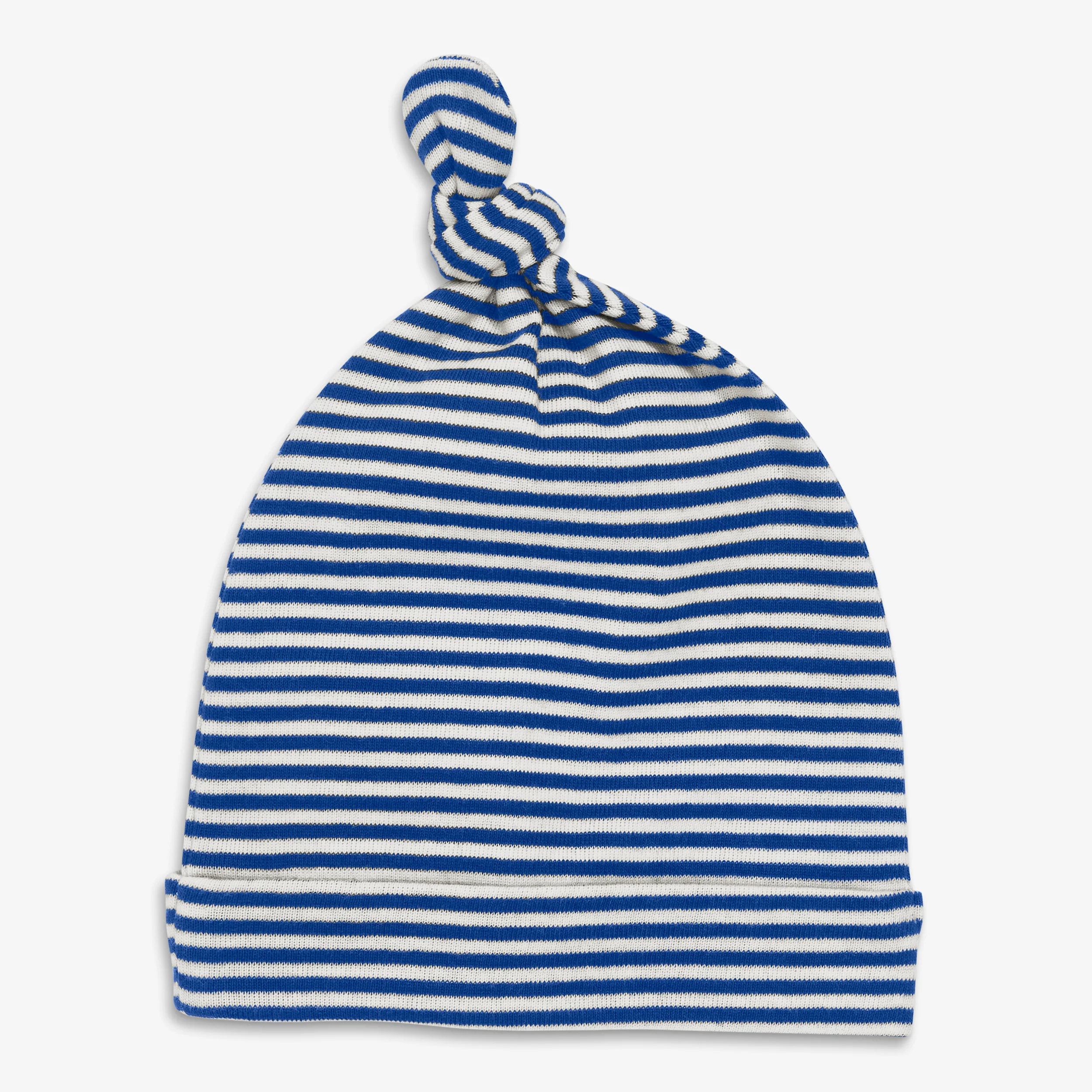 Clearance baby organic hat in mini stripe - Image 2