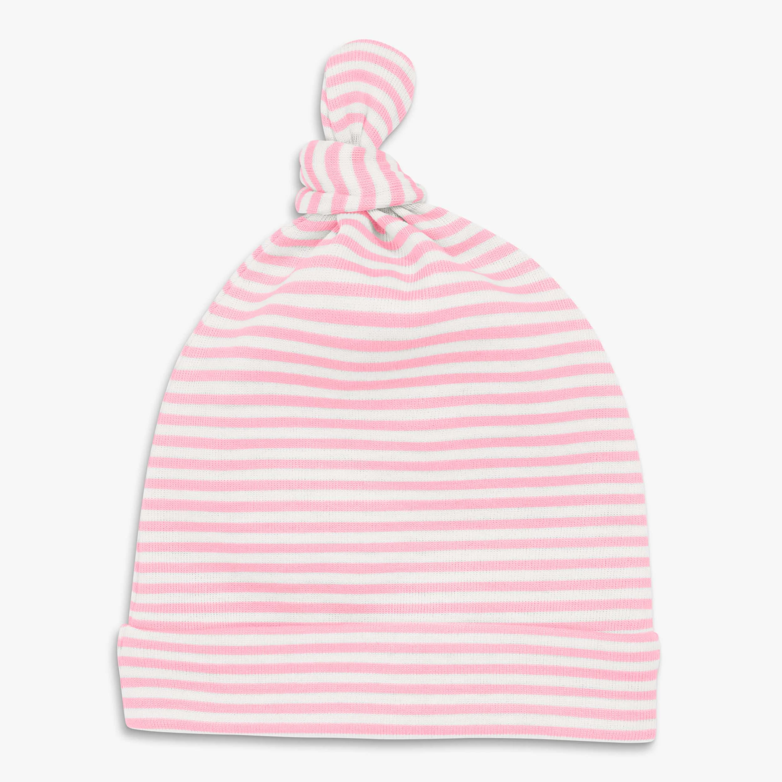 Clearance baby organic hat in mini stripe - Image 3