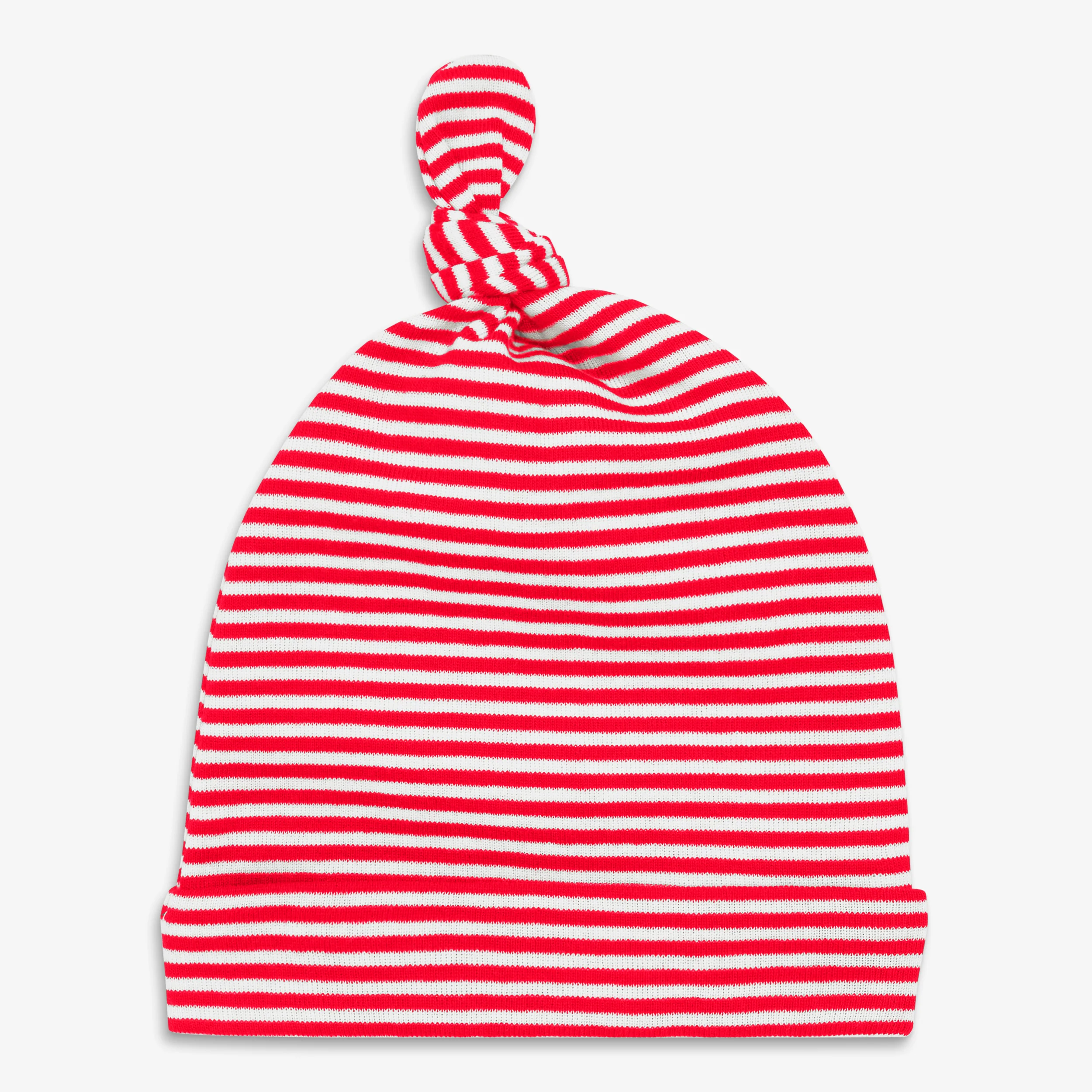 Clearance baby organic hat in mini stripe - Image 5