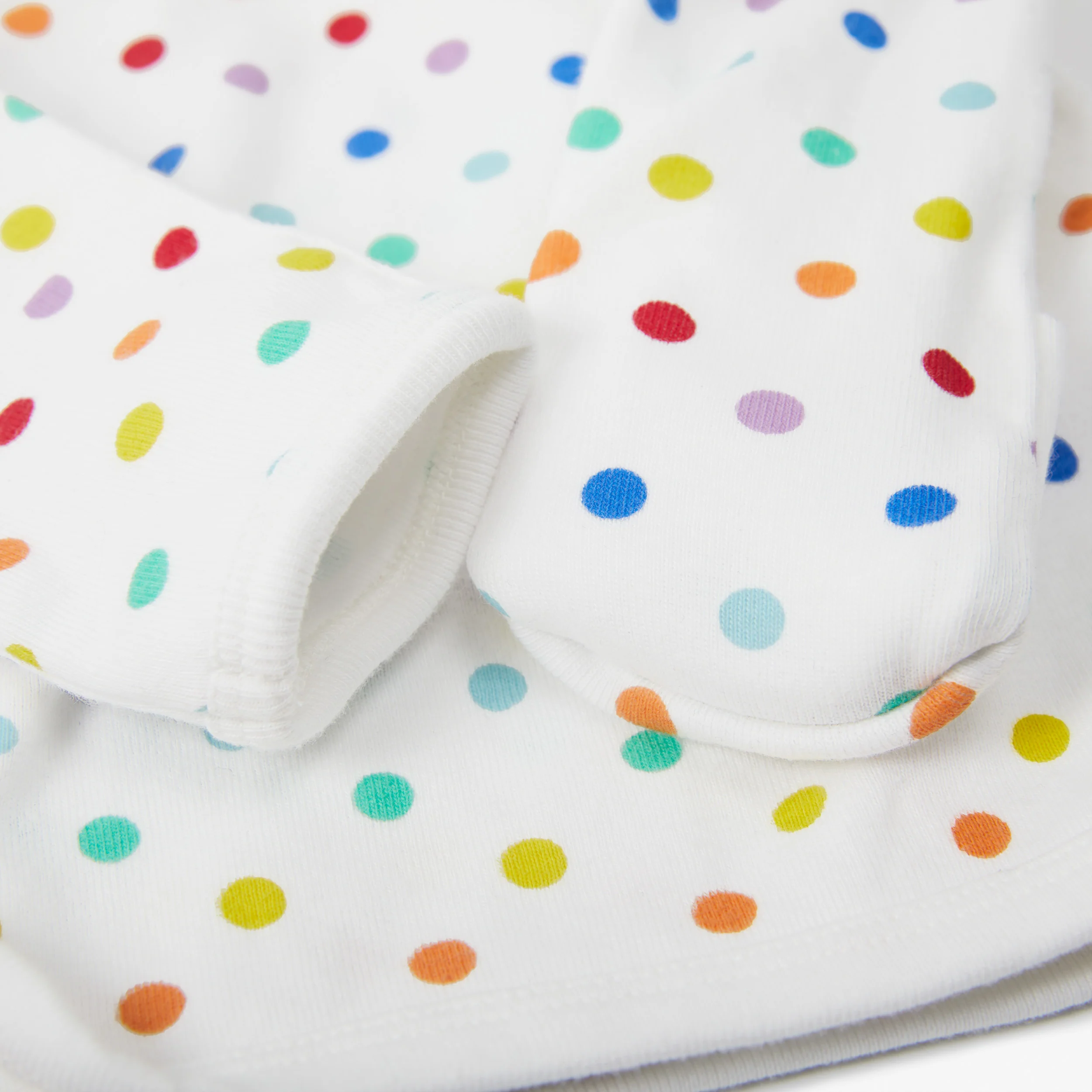 Clearance baby three-piece gift set in mini rainbow dot - Image 3