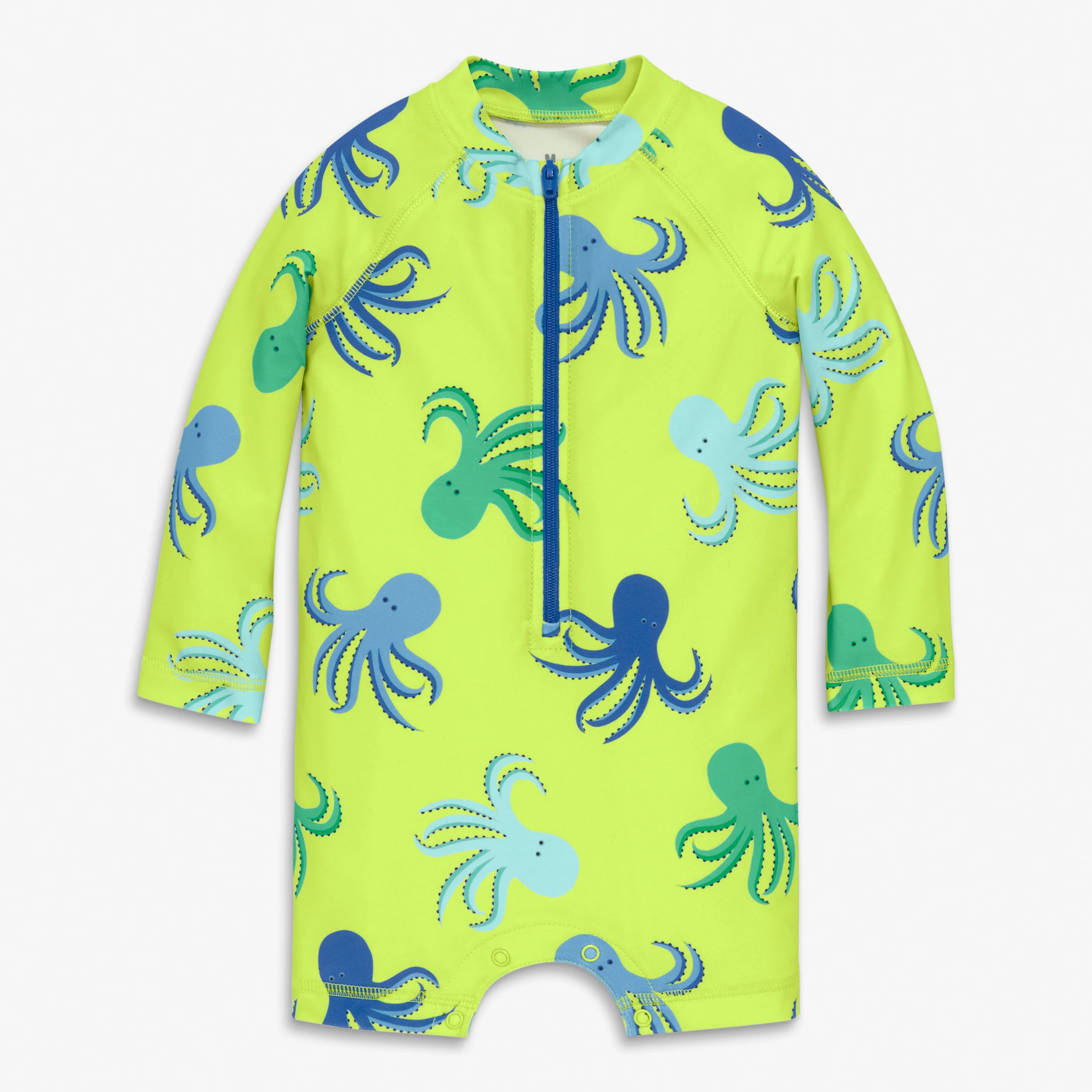 Baby one-piece rash guard in octopus pals - Image 2
