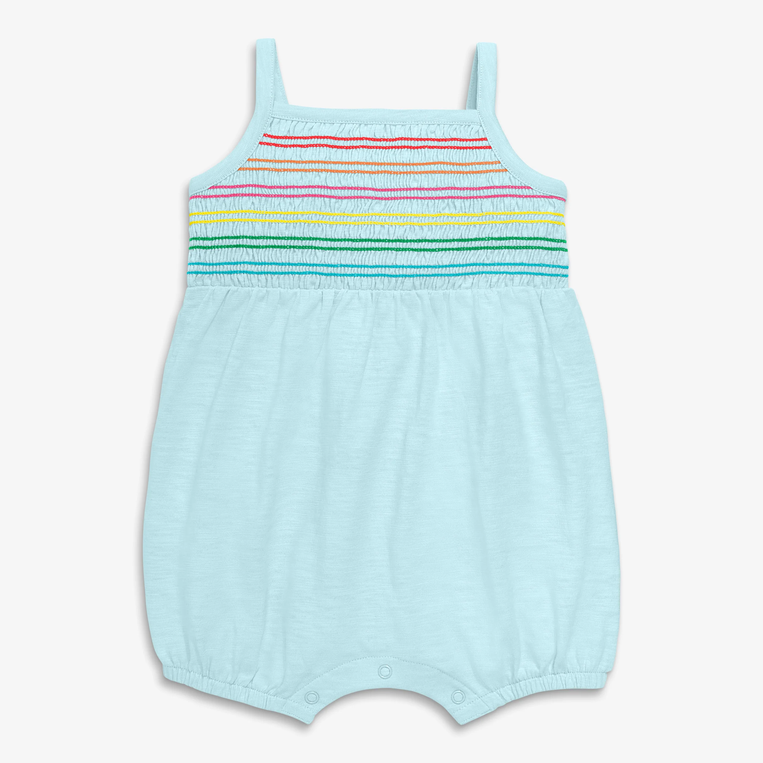Clearance baby smocked tank shortie in rainbow - Image 2