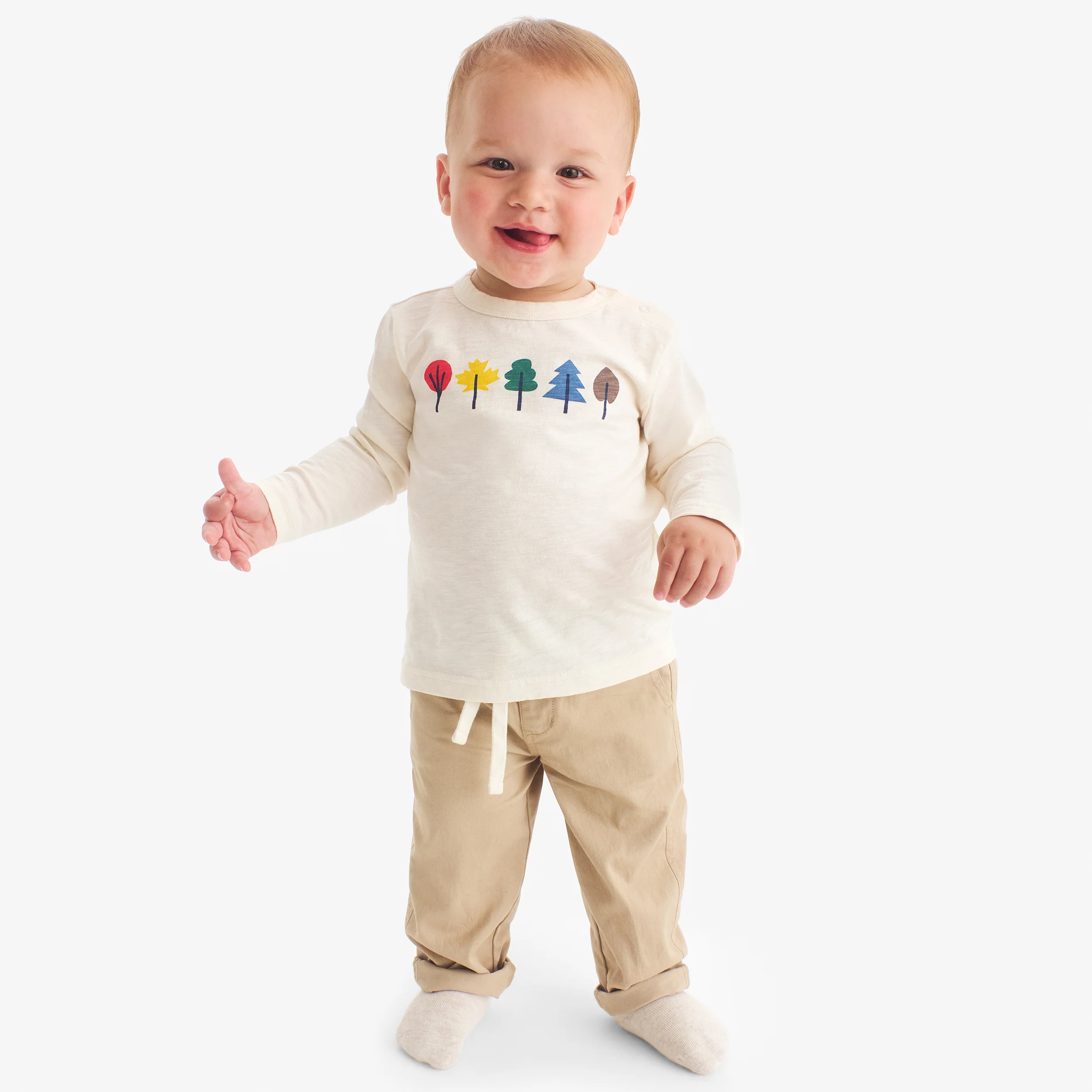 Clearance baby stretch chino drawstring pant