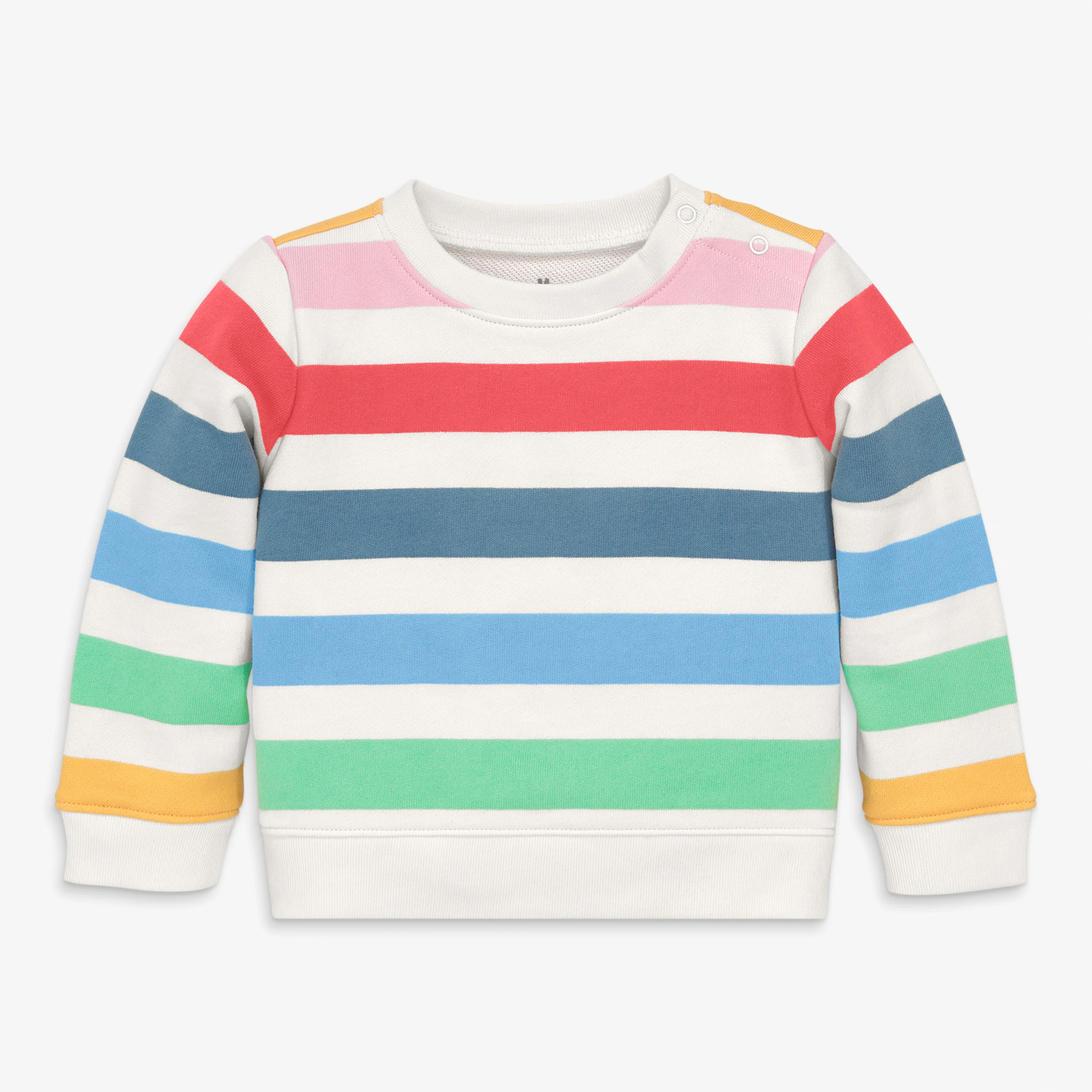 Baby sweatshirt in candy stripe - Image 2