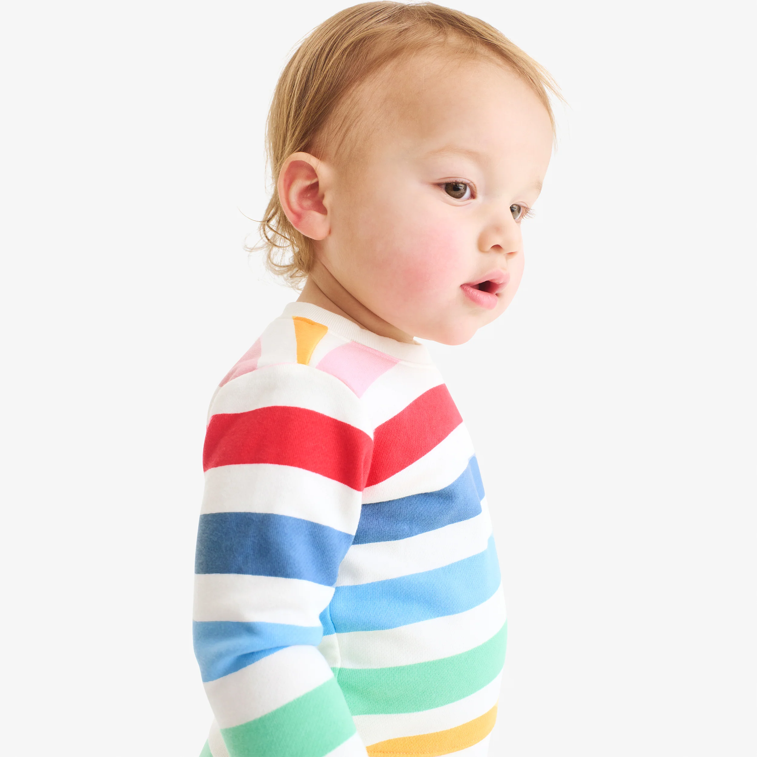 Baby sweatshirt in candy stripe - Image 3