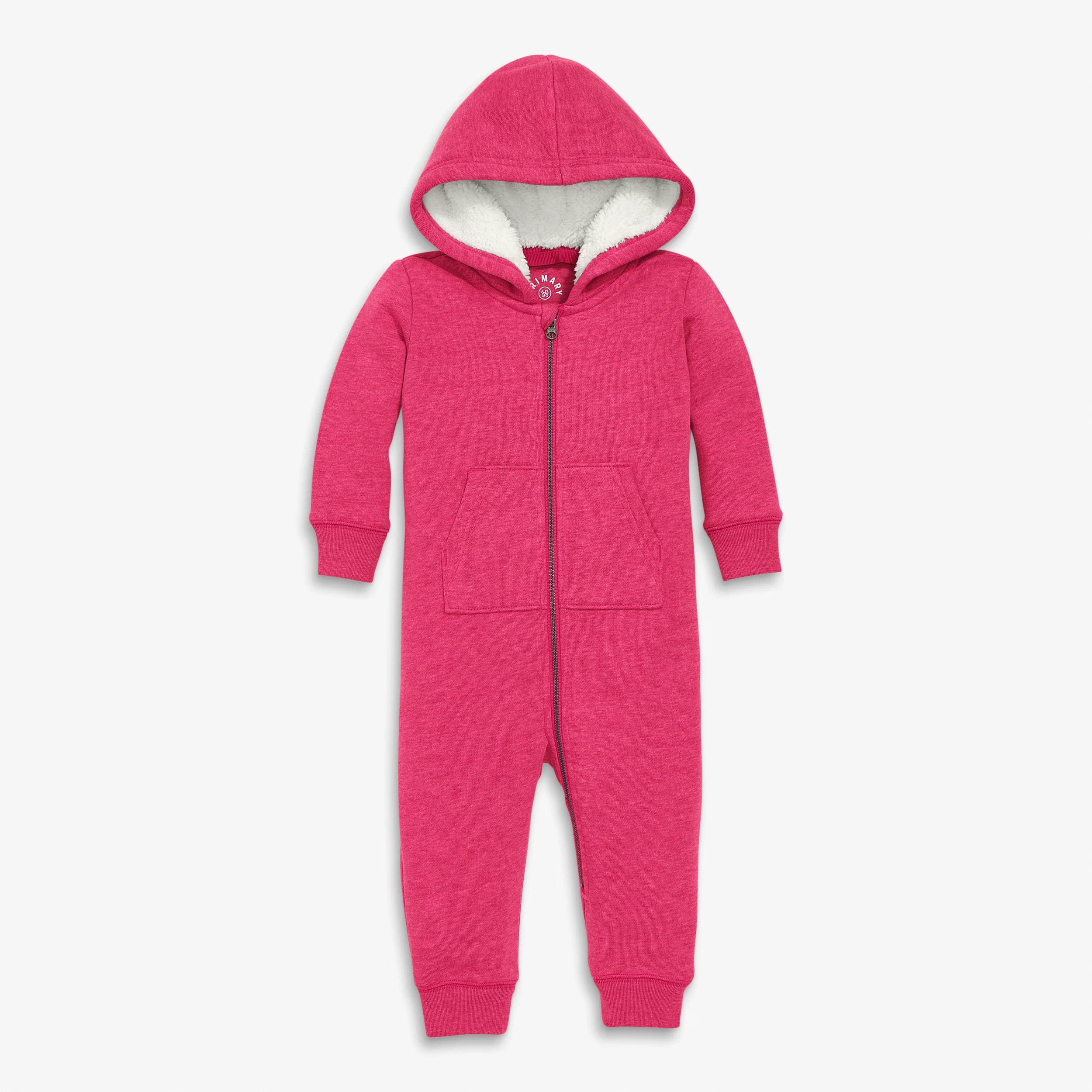Baby teddy fleece-lined zip romper - Image 2