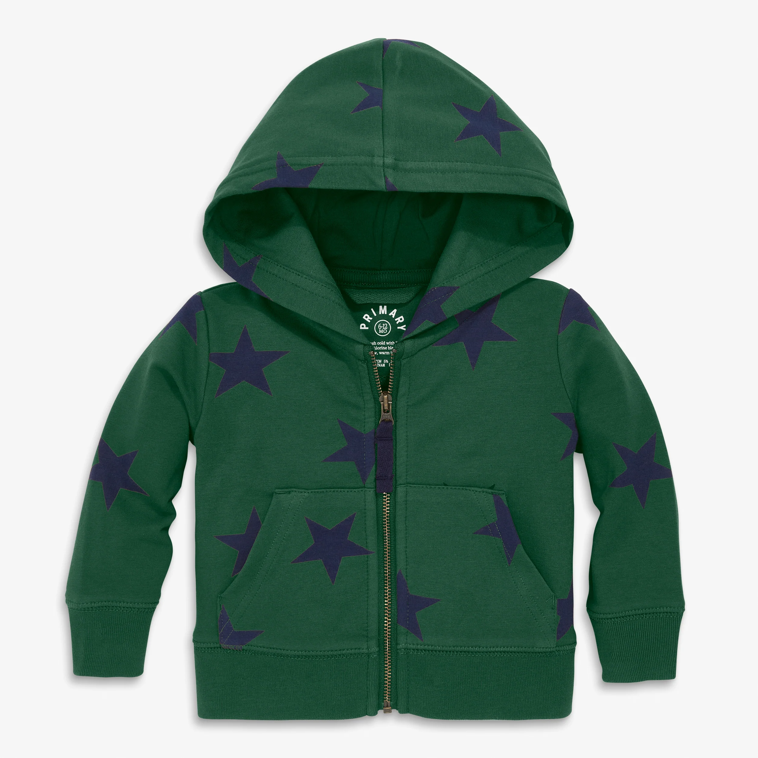 Clearance baby zip hoodie in bold stars - Image 4