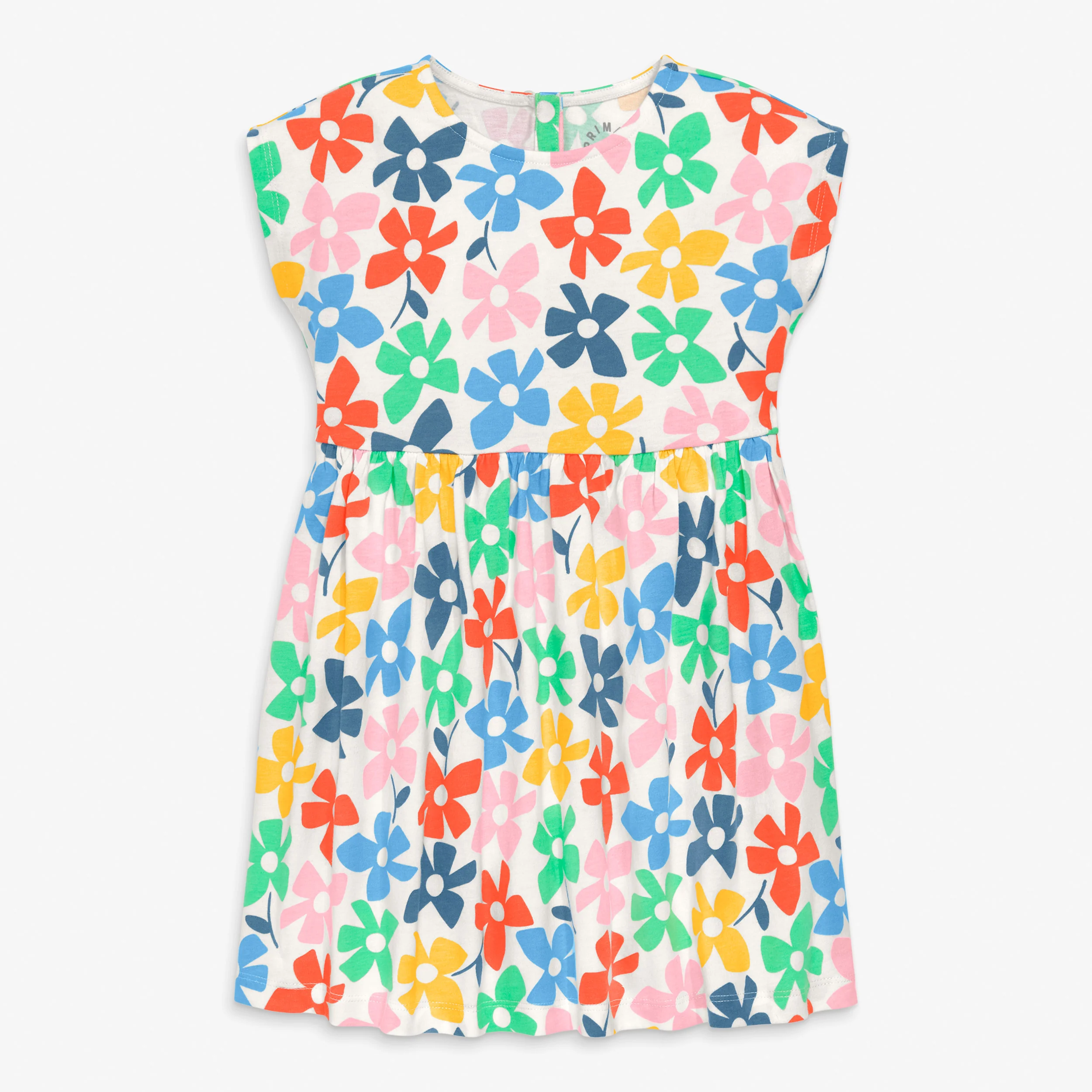 Kids backyard dress in rainbow blooms - Image 2