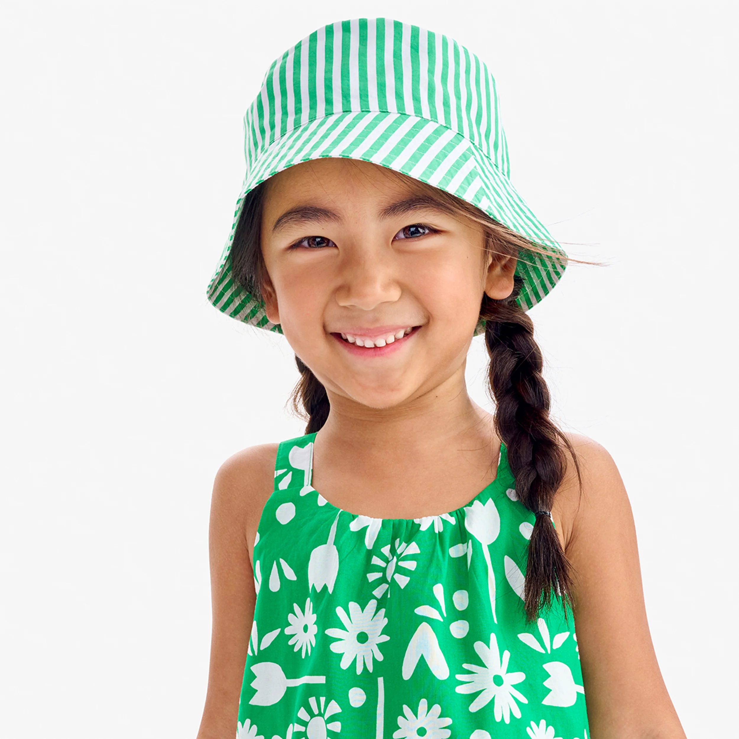 Clearance kids bucket hat in stripe - Image 4
