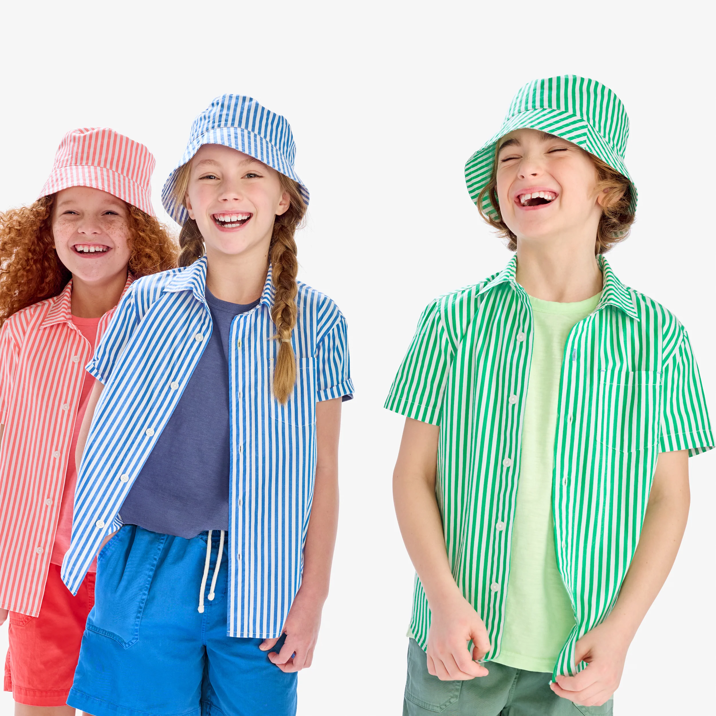 Clearance kids bucket hat in stripe - Image 6