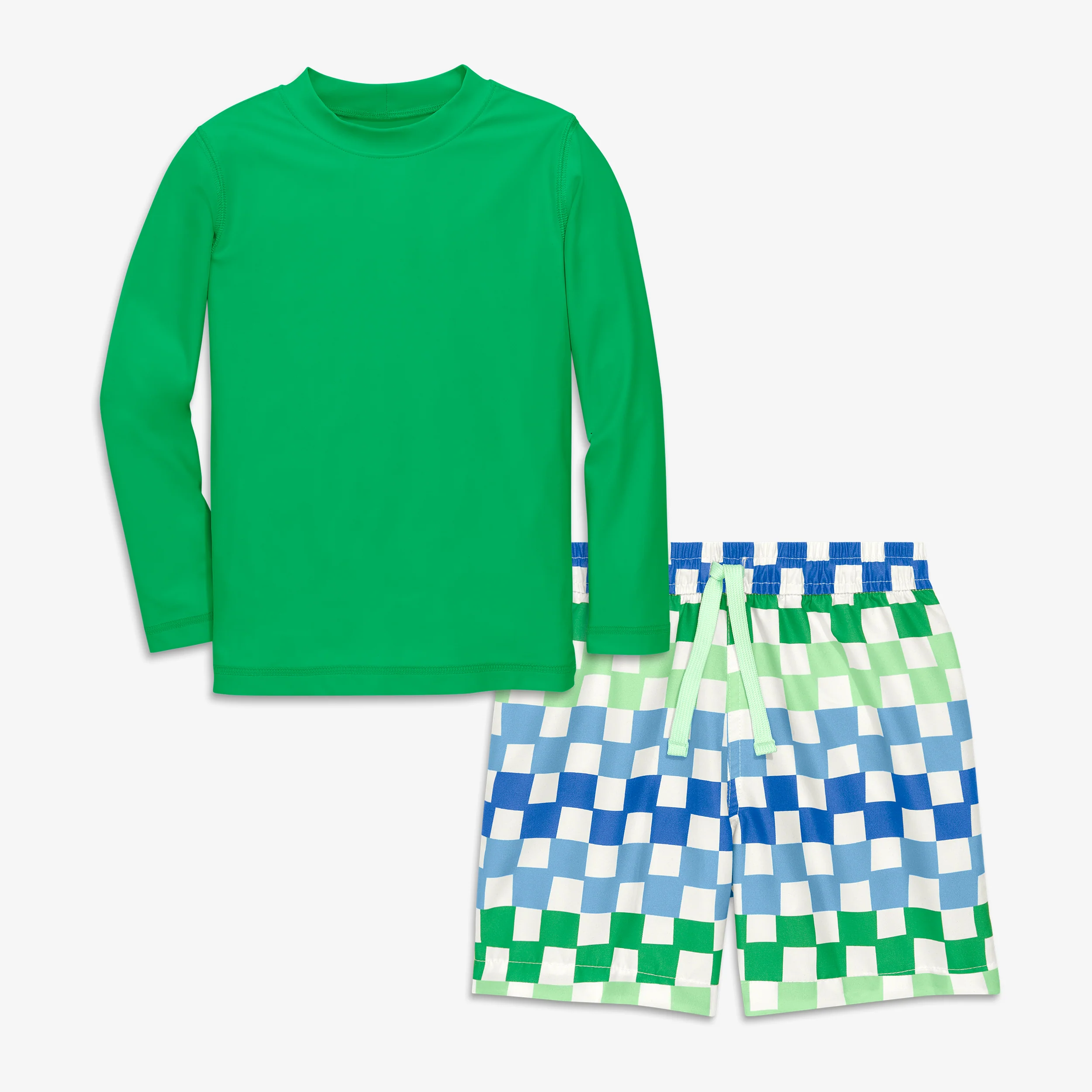 Kids long sleeve rash guard and trunk set - Image 4