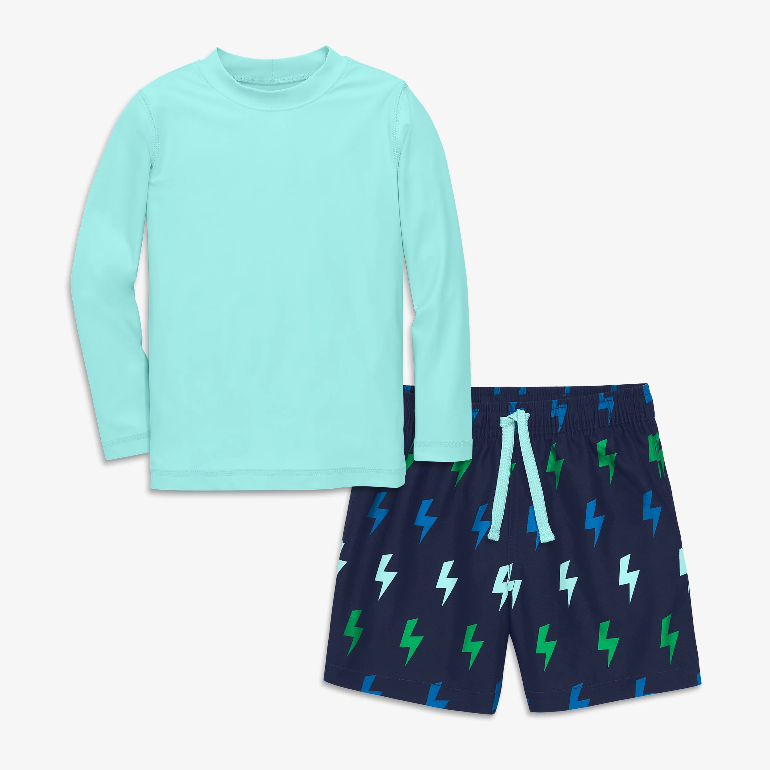 Kids long sleeve rash guard and trunk set - Image 5