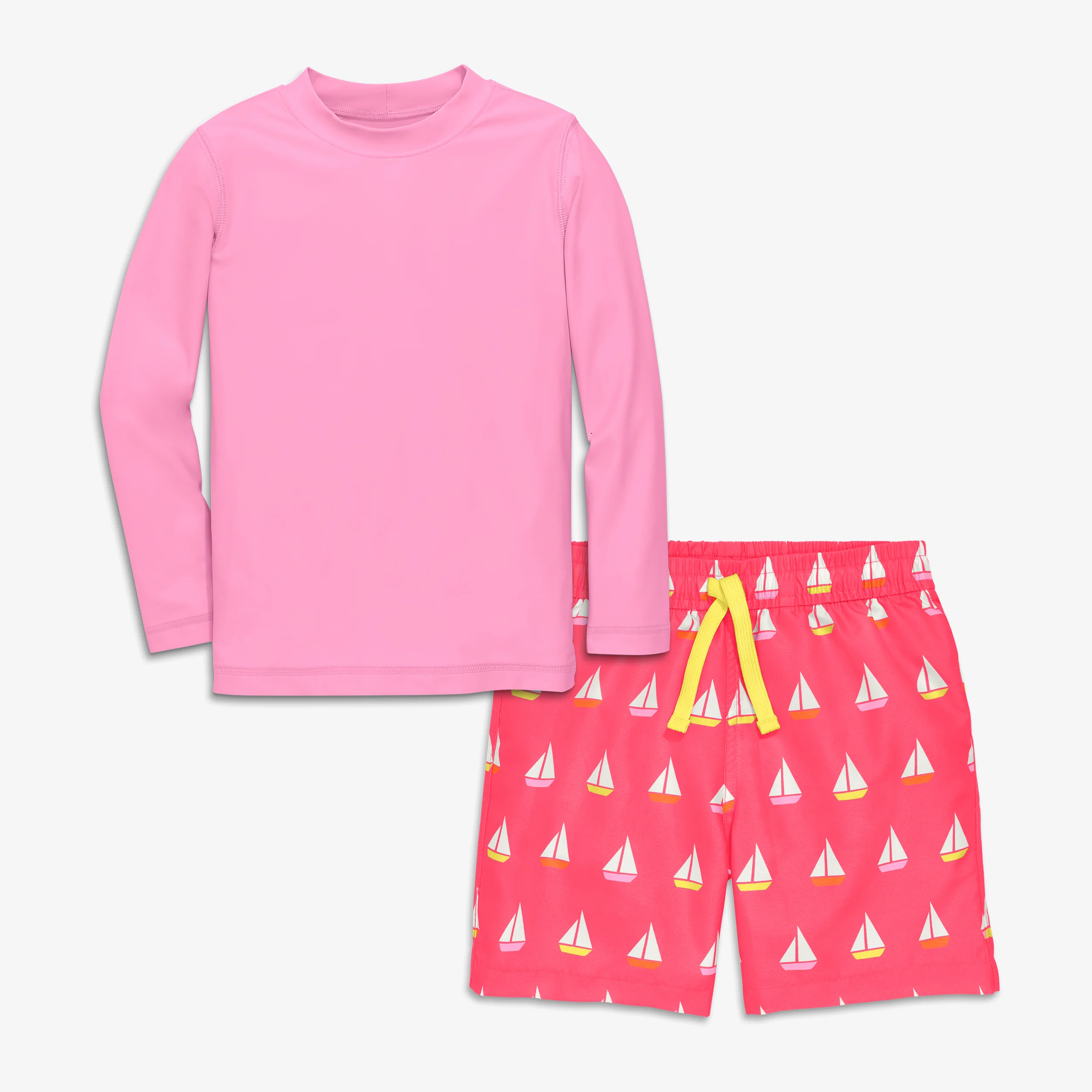 Kids long sleeve rash guard and trunk set - Image 8