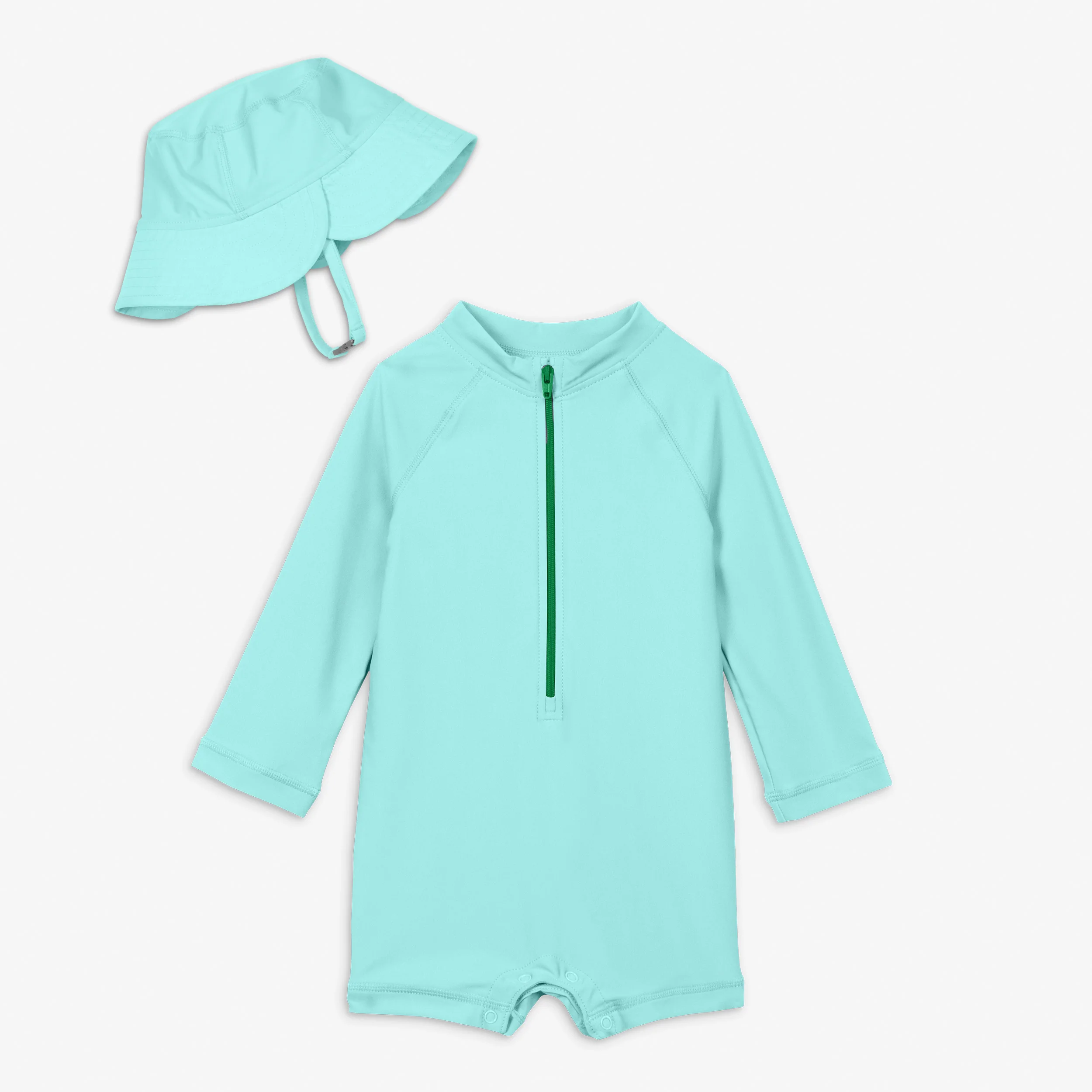 Baby one-piece rash guard & sun hat - Image 6