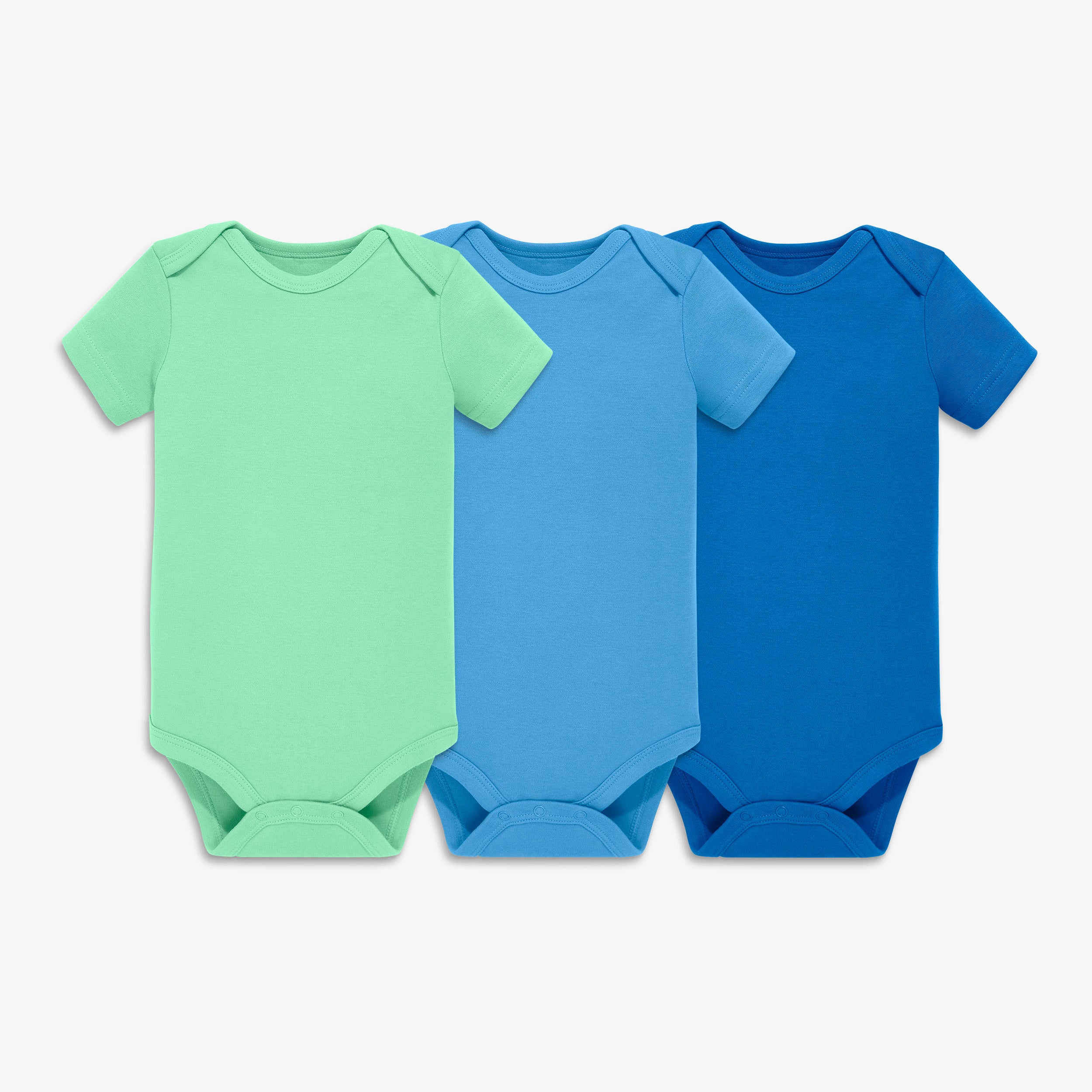 Organic short sleeve babysuit 3-pack