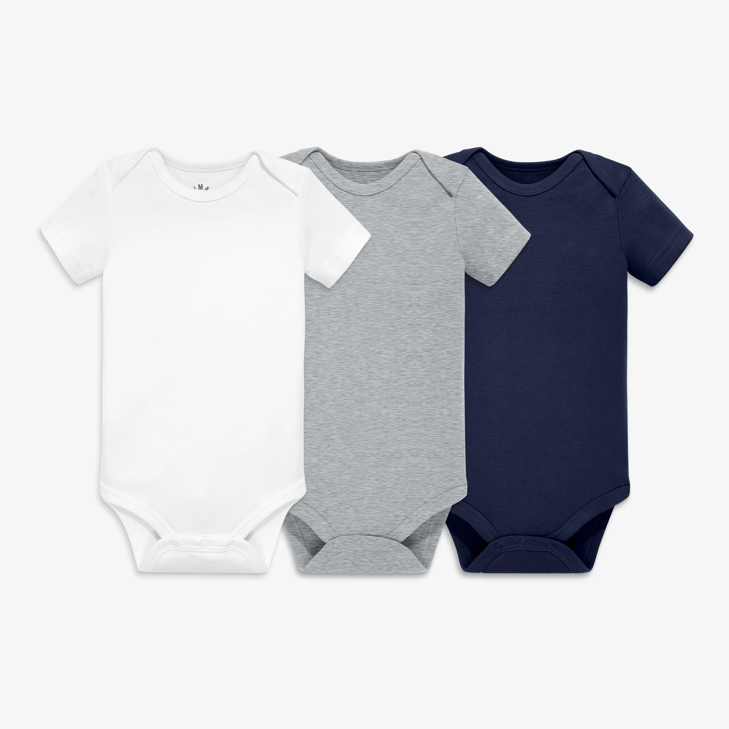 Organic short sleeve babysuit 3-pack - Image 3